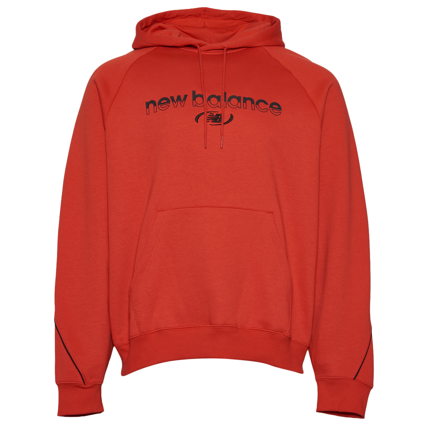 New Balance Trackside Pullover Hoodie - Men's - Hot Tomato/Black
