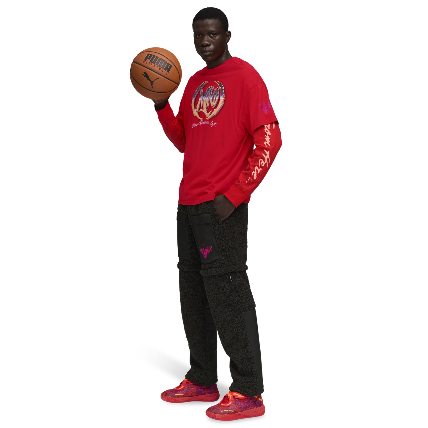 PUMA Lamelo Supernova T-Shirt - Men's - Puma Red