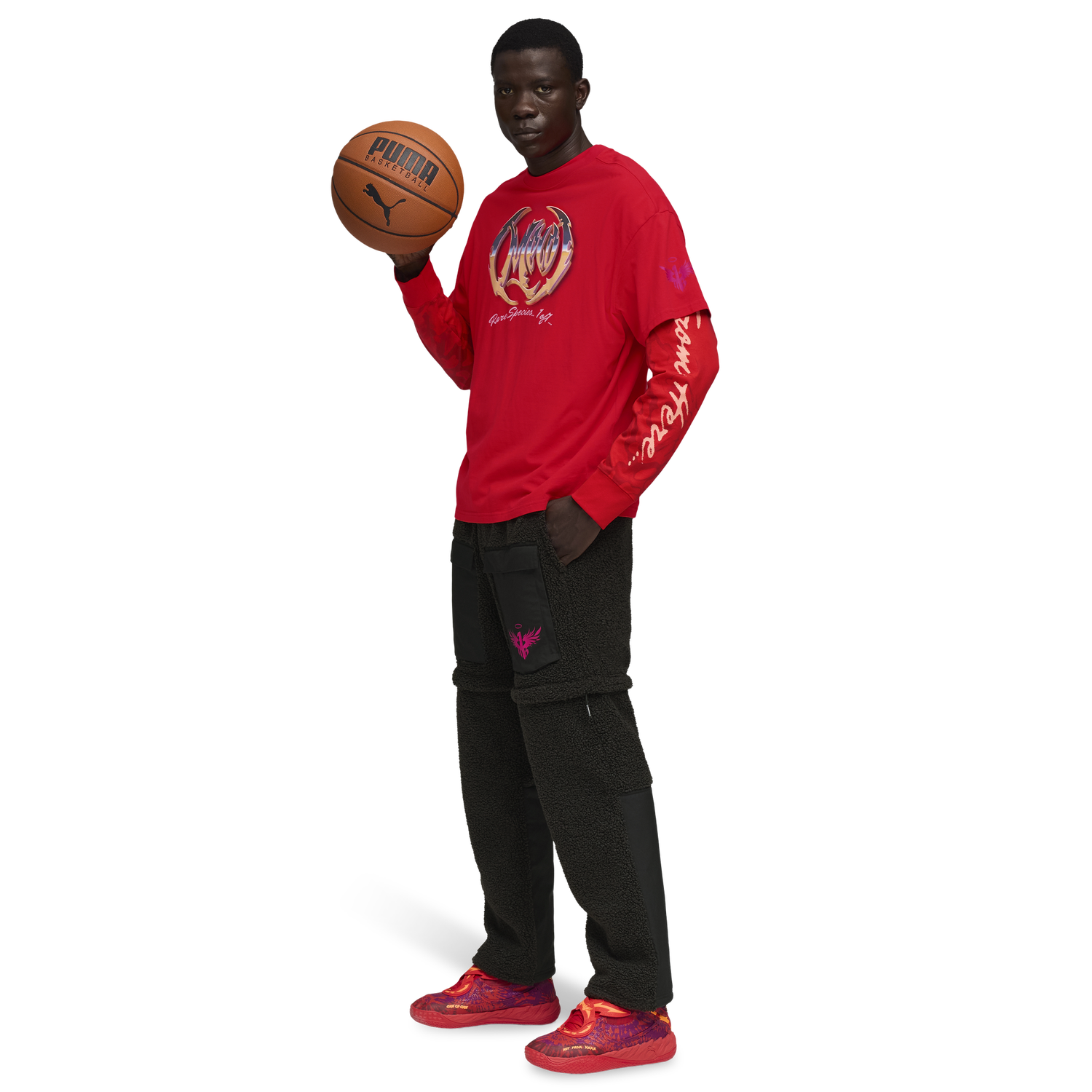 PUMA Lamelo Supernova T-Shirt - Men's - Puma Red