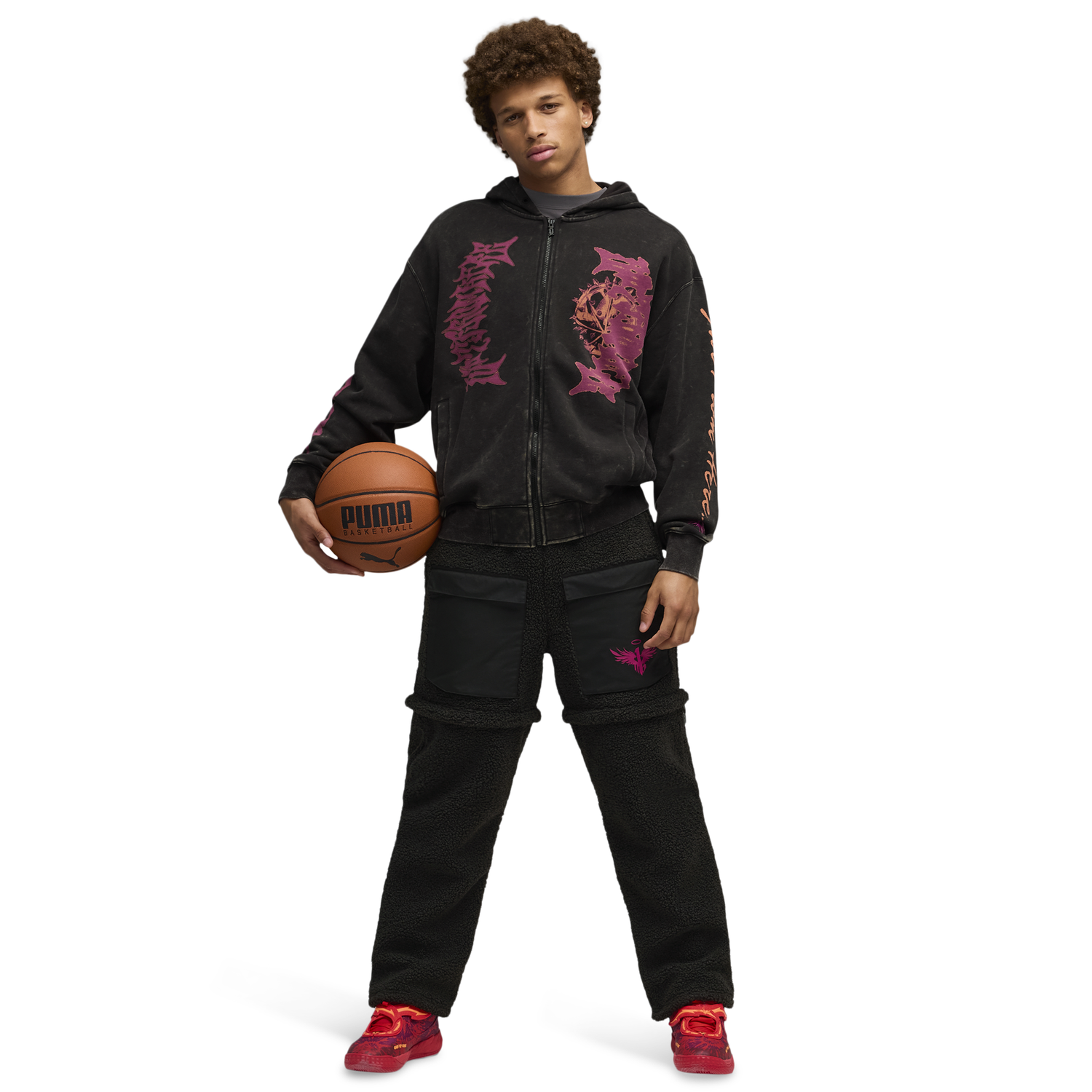 PUMA Lamelo Supernova Full-Zip Hoodie - Men's - Puma Black
