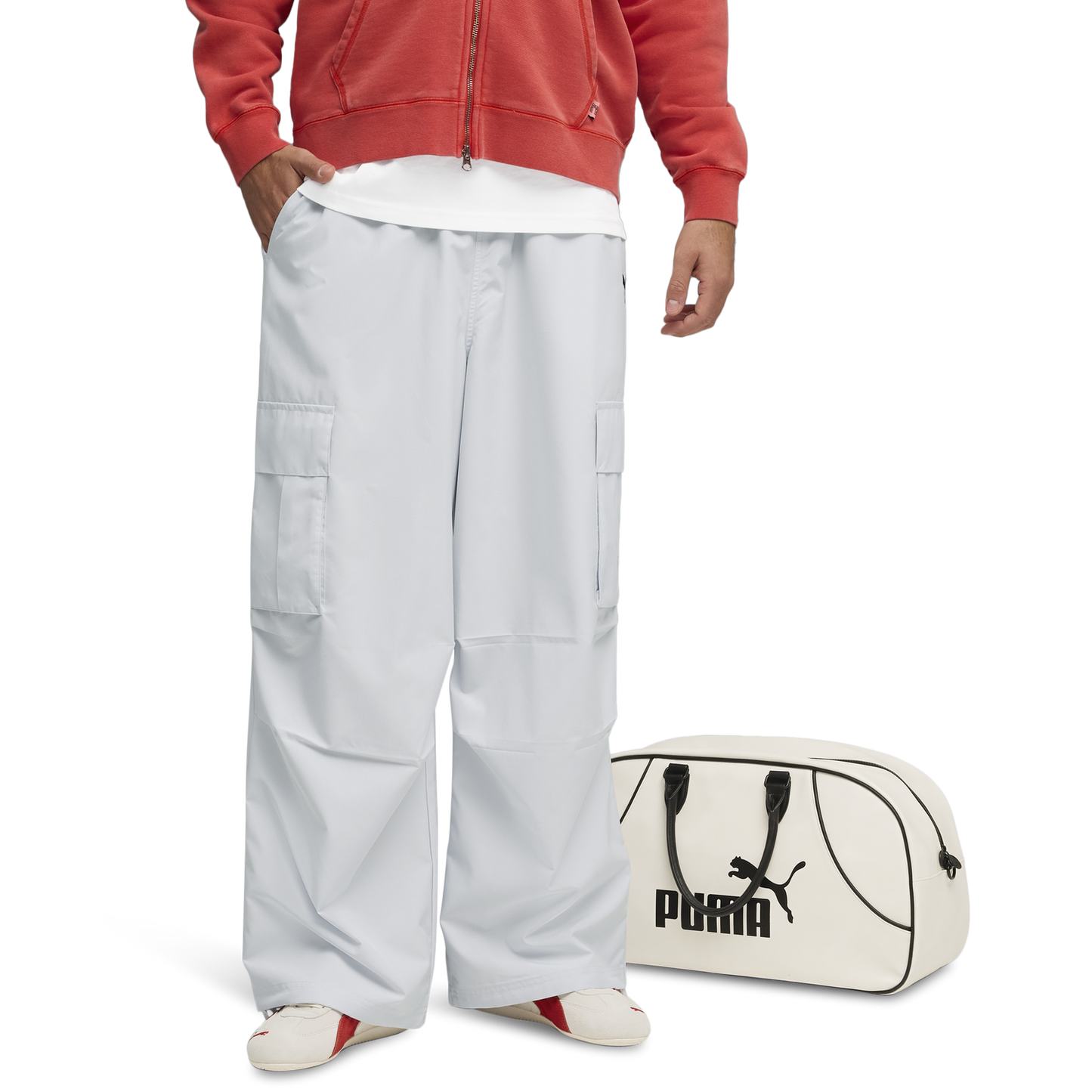 PUMA FUTURE.PUMA.ARCHIVE Extreme Cargo Pants - Men's - Silver Mist