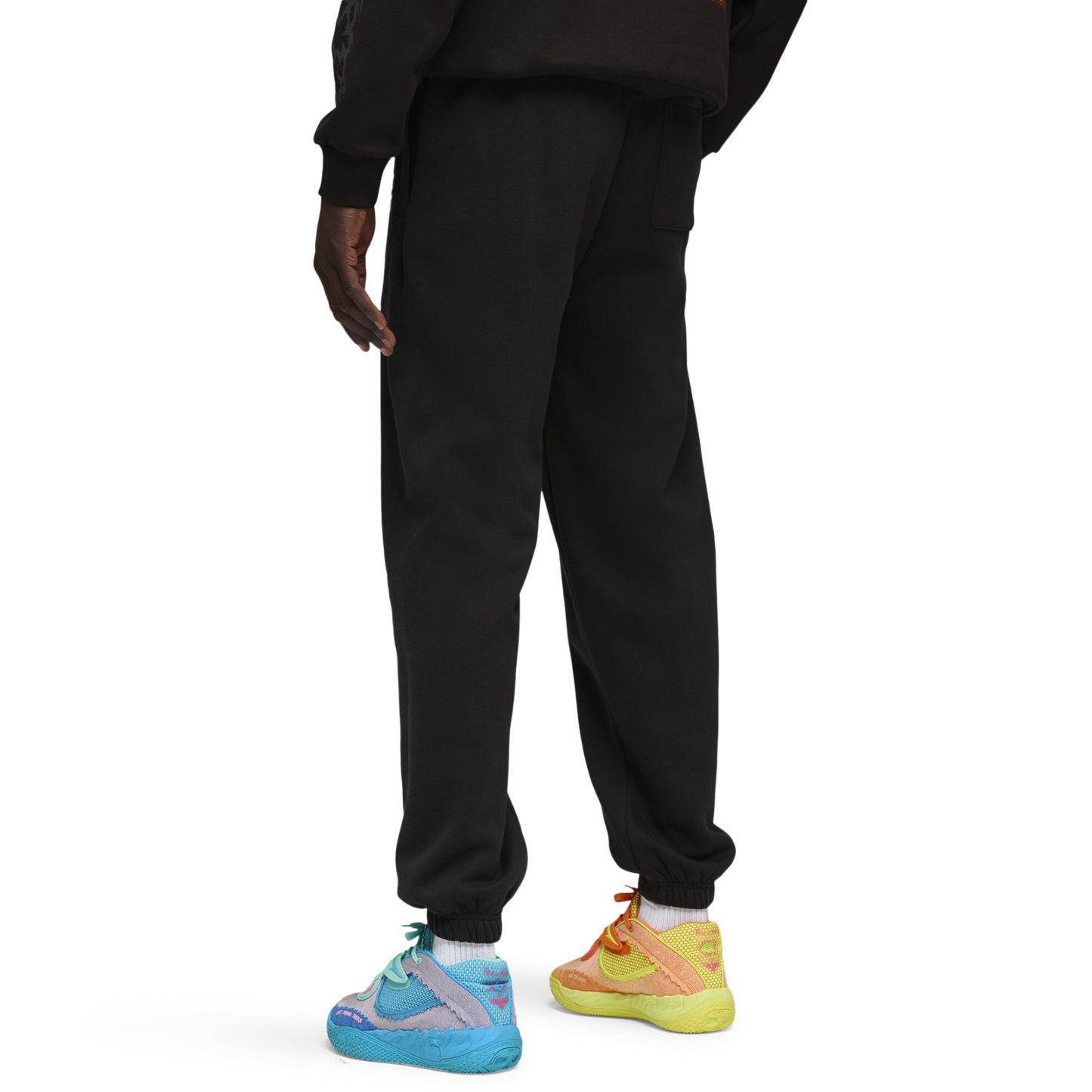 PUMA Hoops x Rick and Morty Sweat Pants - Men's - Black/Volt