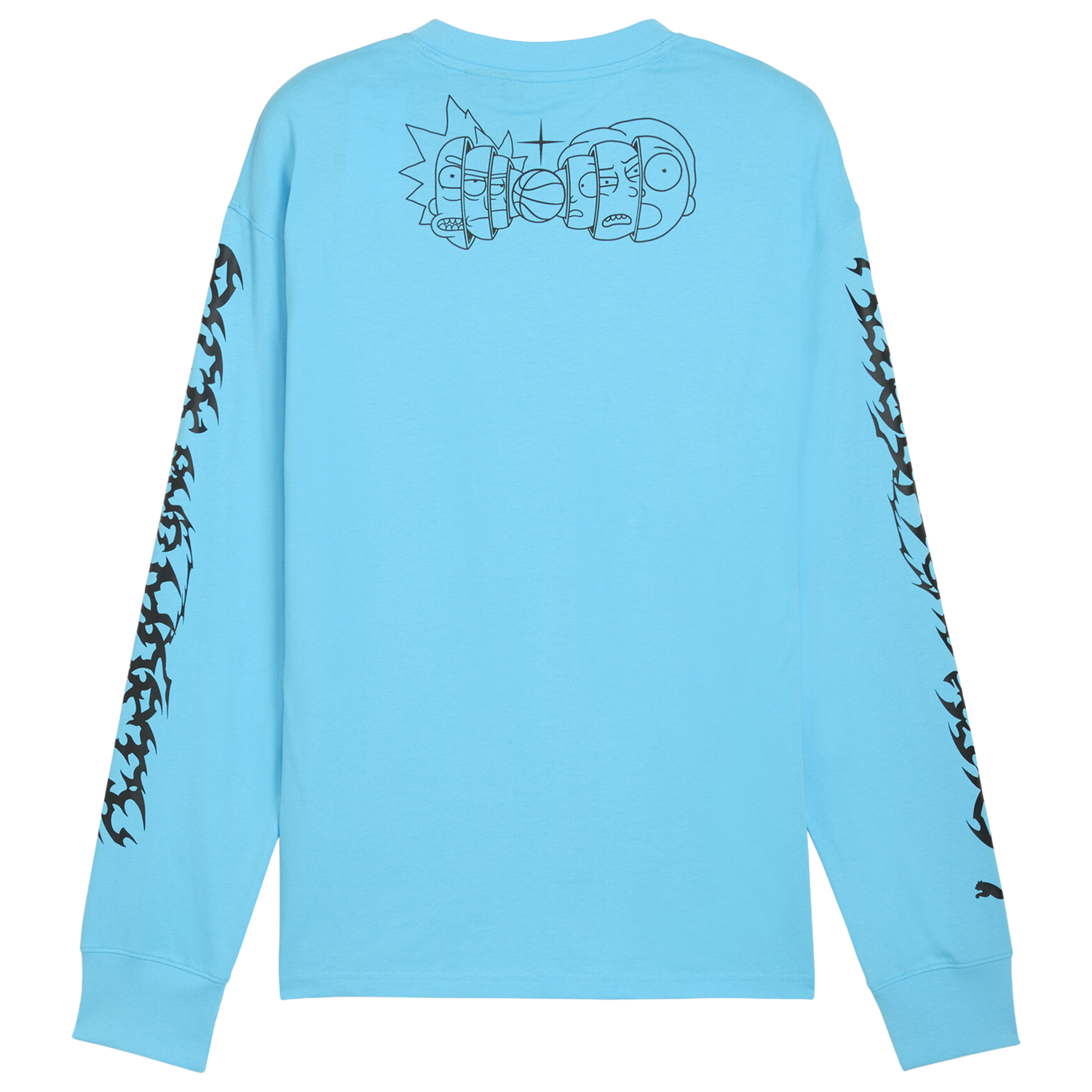 PUMA Hoops x Rick and Morty Long Sleeve T-Shirt - Men's - Teal/Black
