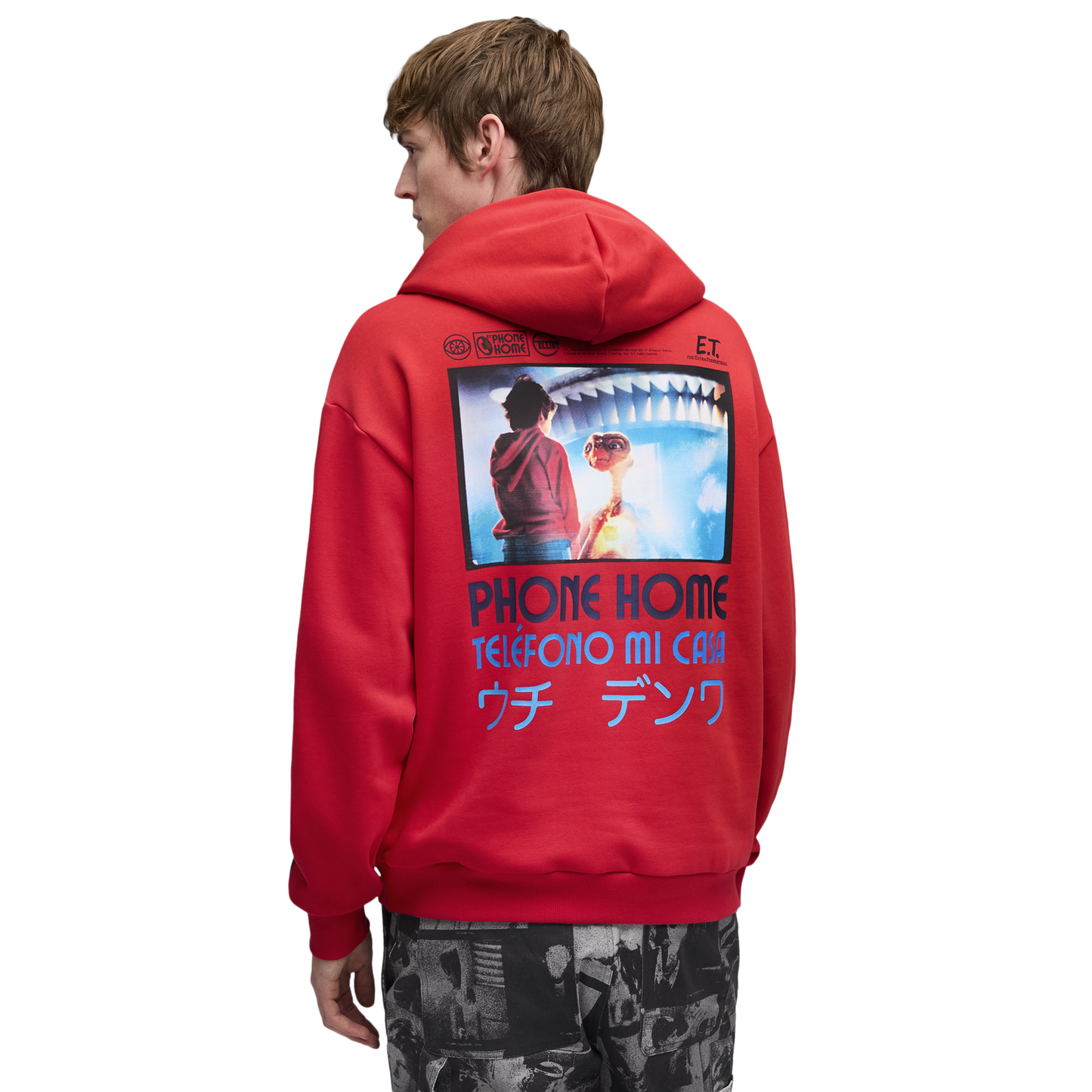 PUMA Hoops X E.T. Hoodie - Men's - For All Time Red/Multi