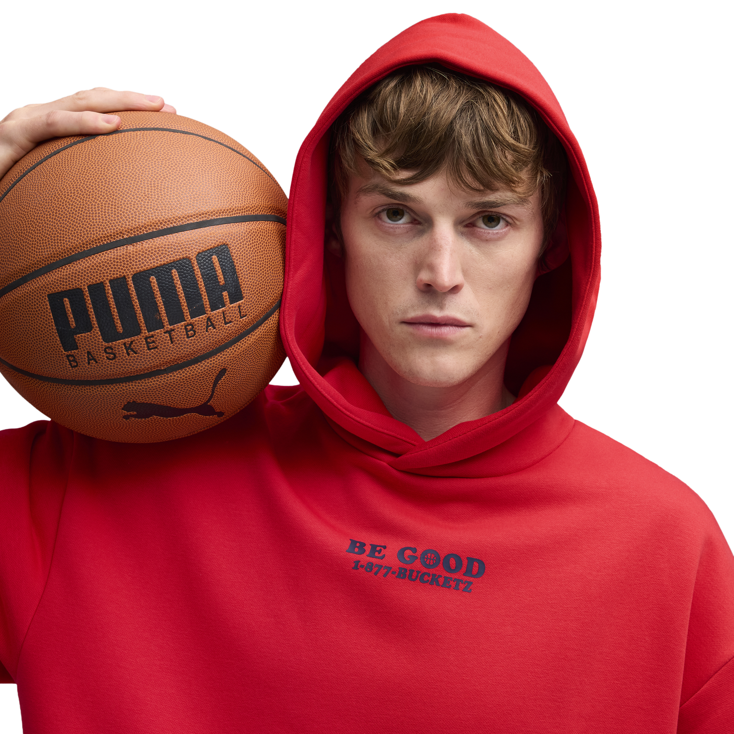 PUMA Hoops X E.T. Hoodie - Men's - For All Time Red/Multi