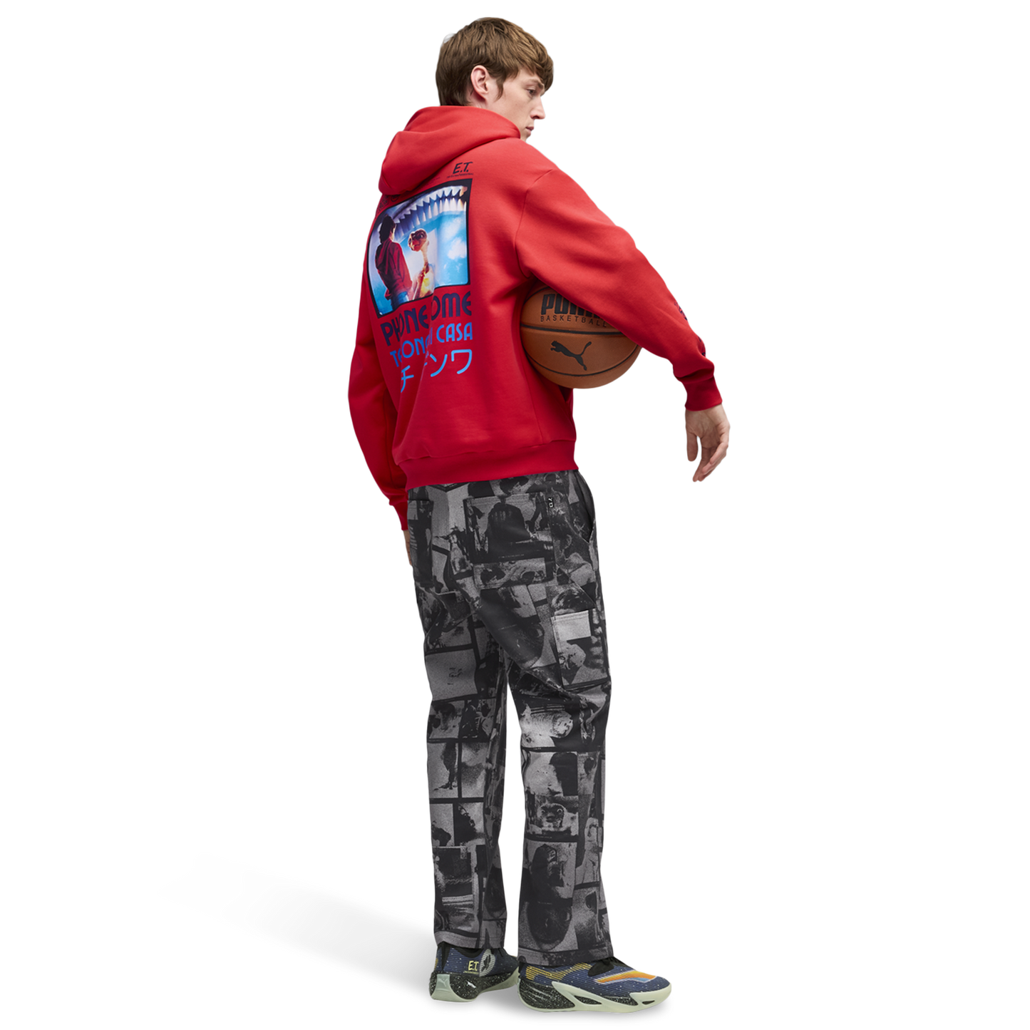 PUMA Hoops X E.T. Hoodie - Men's - For All Time Red/Multi