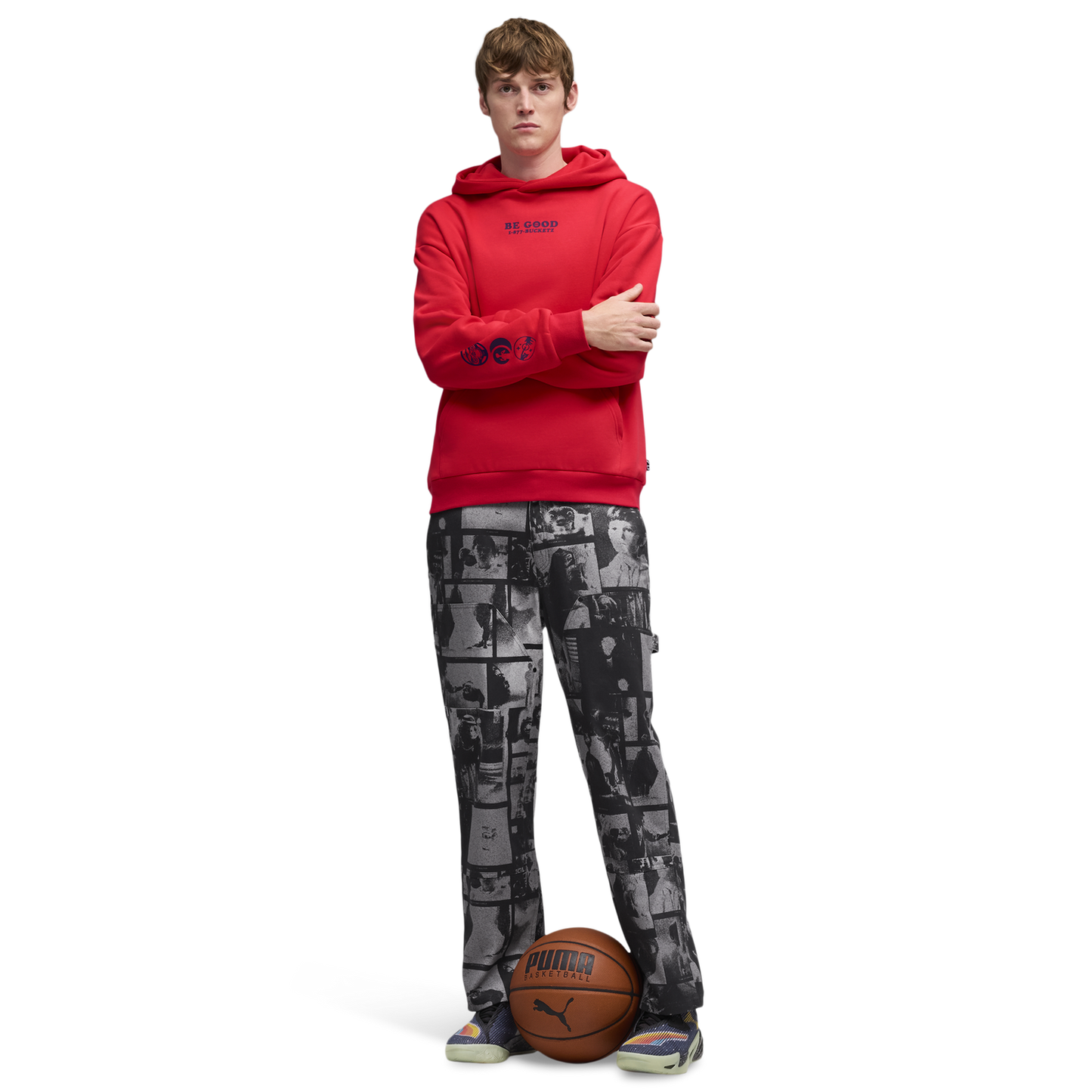 PUMA Hoops X E.T. Twill Pants - Men's - Puma Black