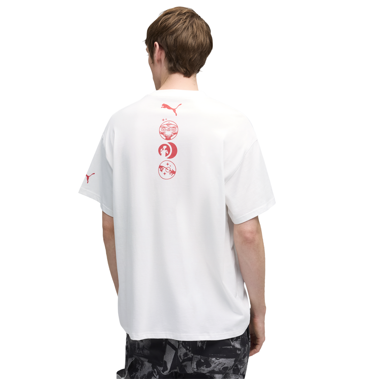 PUMA Hoops X E.T. T-Shirt I - Men's - White/Red