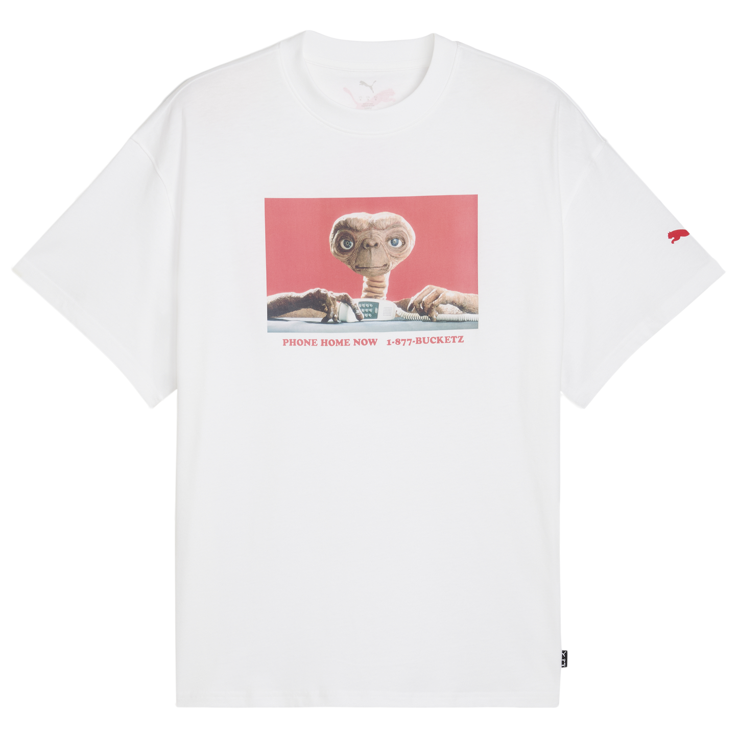 PUMA Hoops X E.T. T-Shirt I - Men's - White/Red