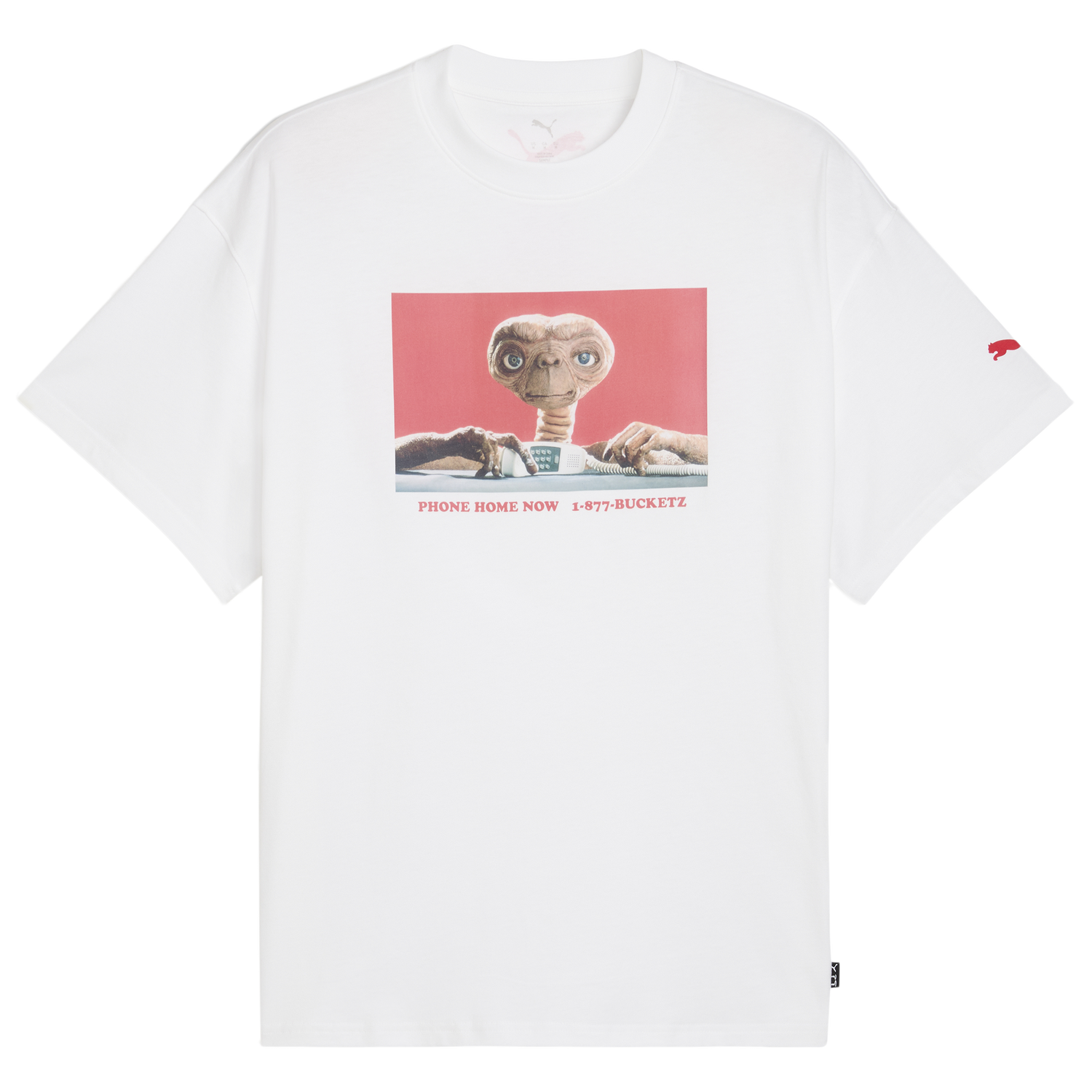 PUMA Hoops X E.T. T-Shirt I - Men's - White/Red