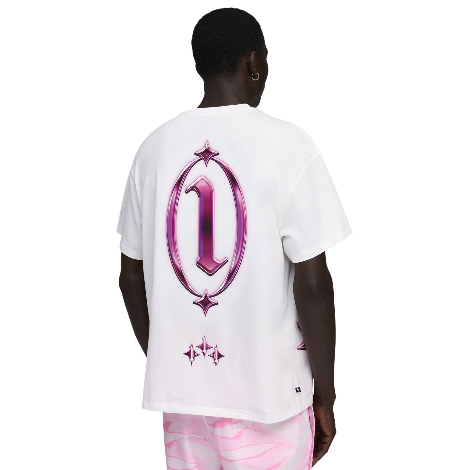 PUMA Lafrance Pink Heem T-Shirt - Men's - Puma White