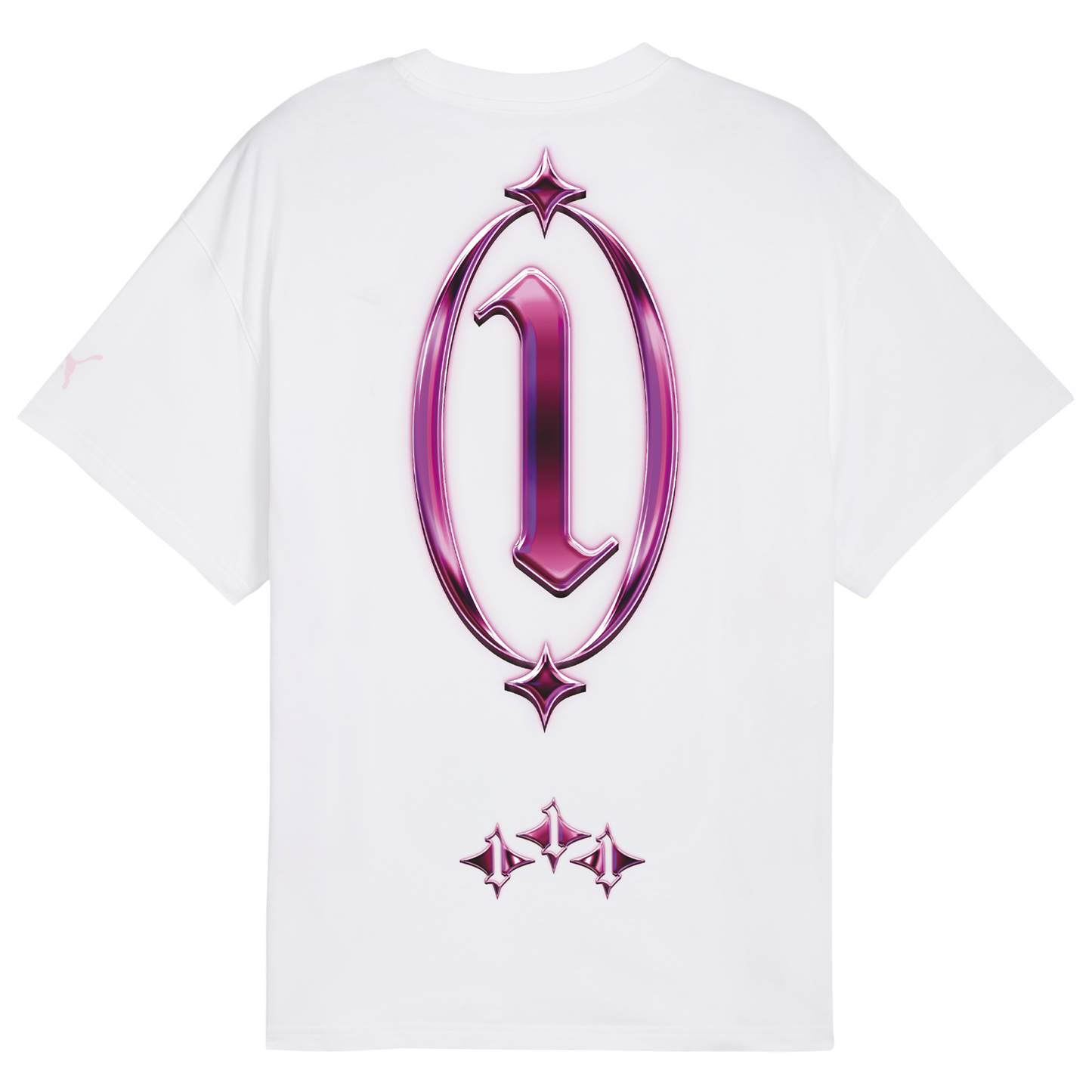 PUMA Lafrance Pink Heem T-Shirt - Men's - Puma White