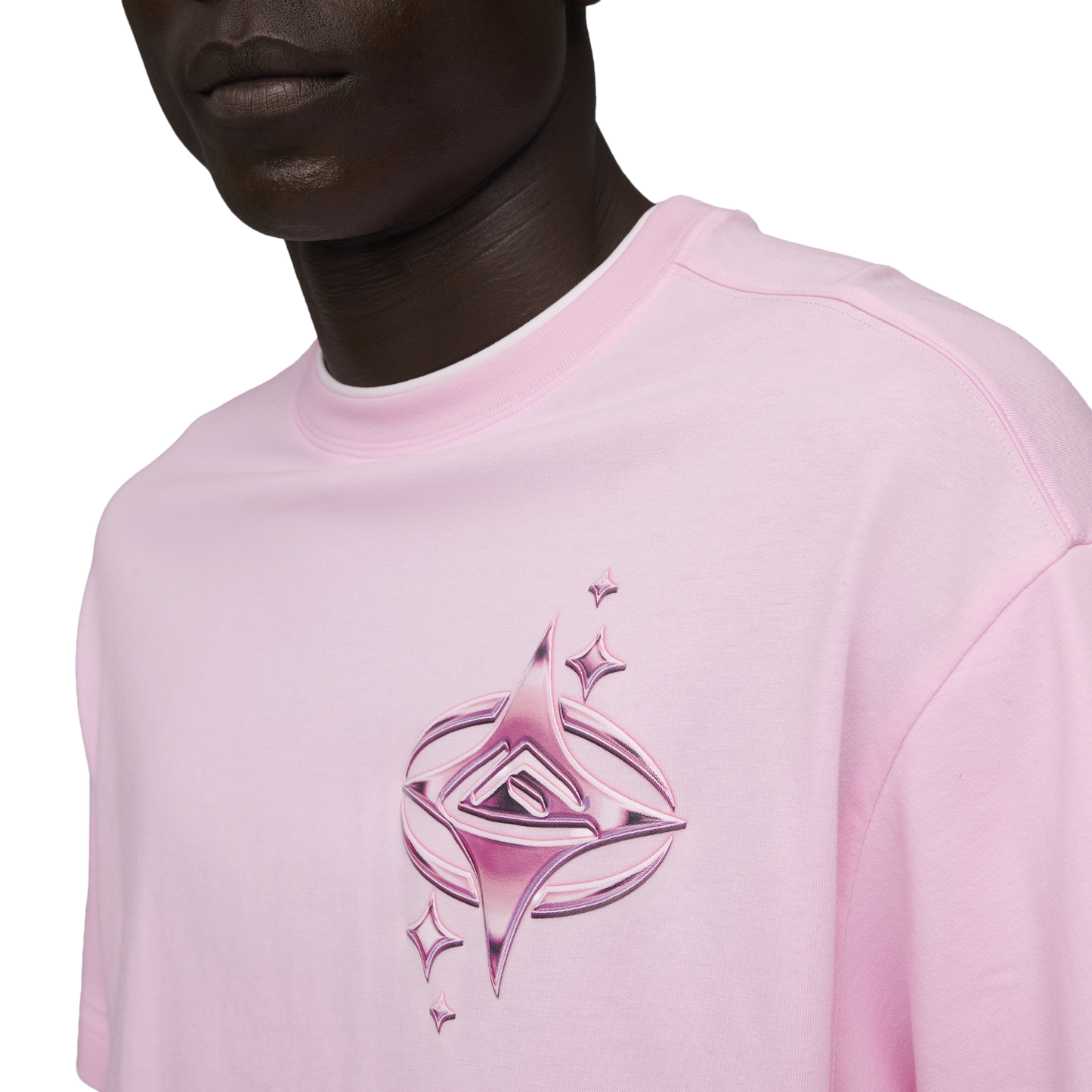 PUMA Lafrance Pink Heem Long Sleeve Tee - Men's - Puma White/Pale Pink