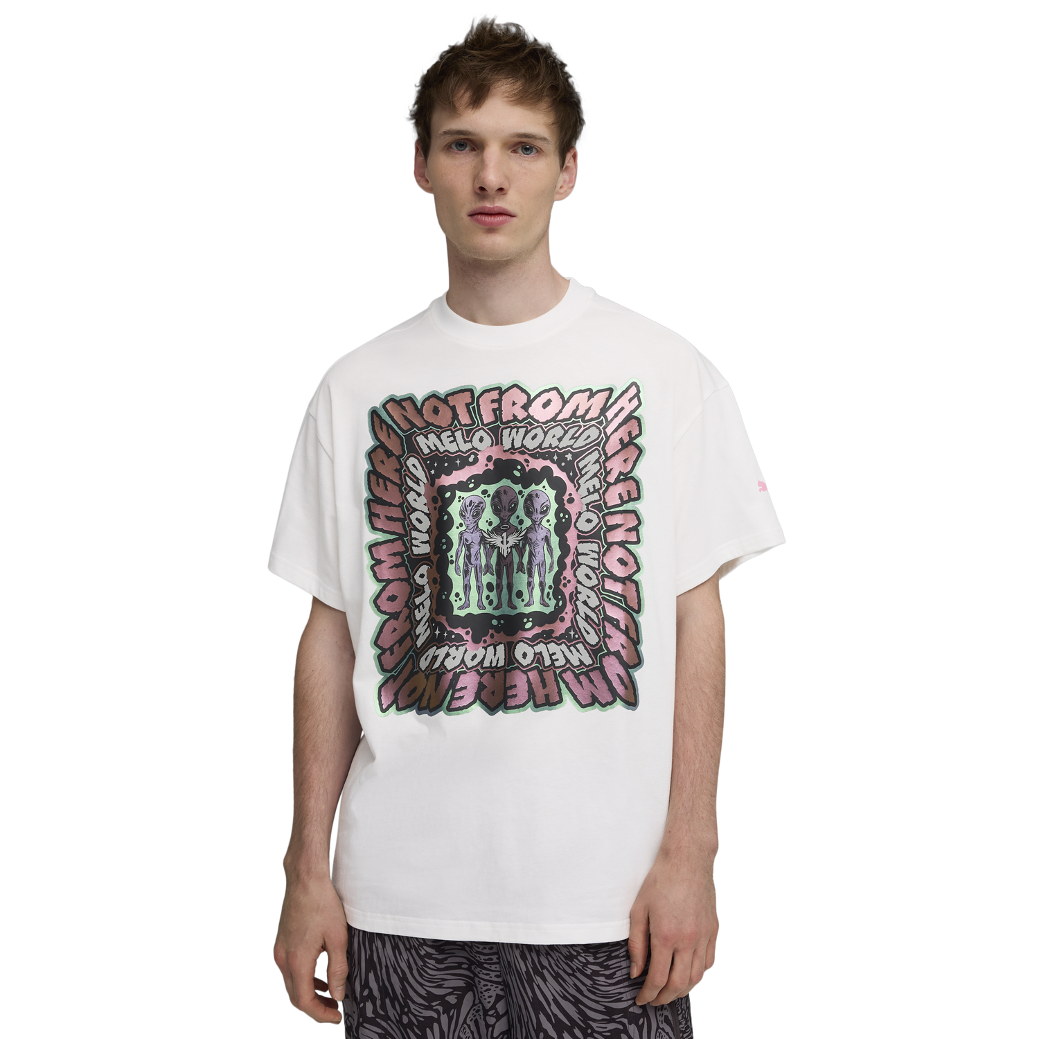 PUMA Melo World T-Shirt - Men's - White