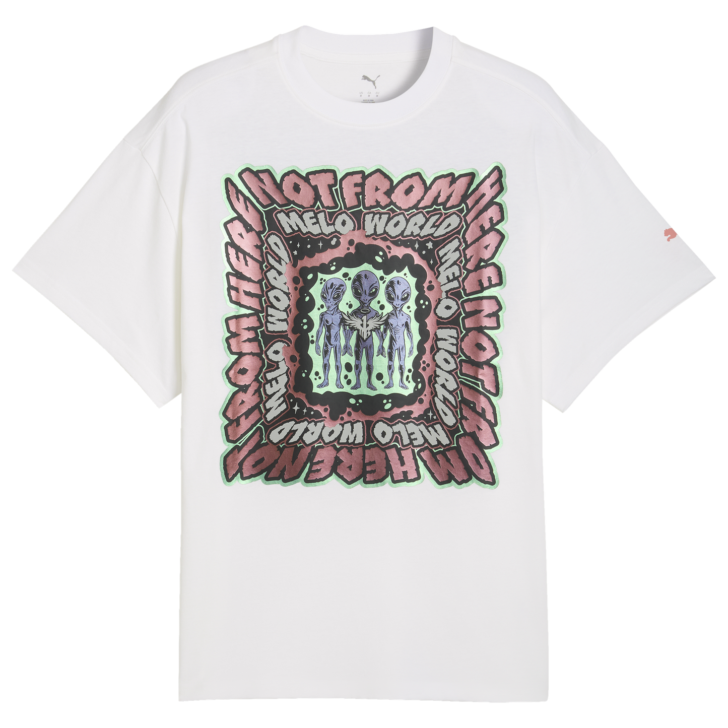 PUMA Melo World T-Shirt - Men's - White