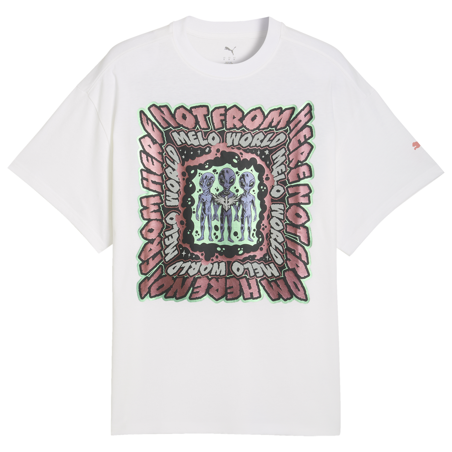 PUMA Melo World T-Shirt - Men's - White