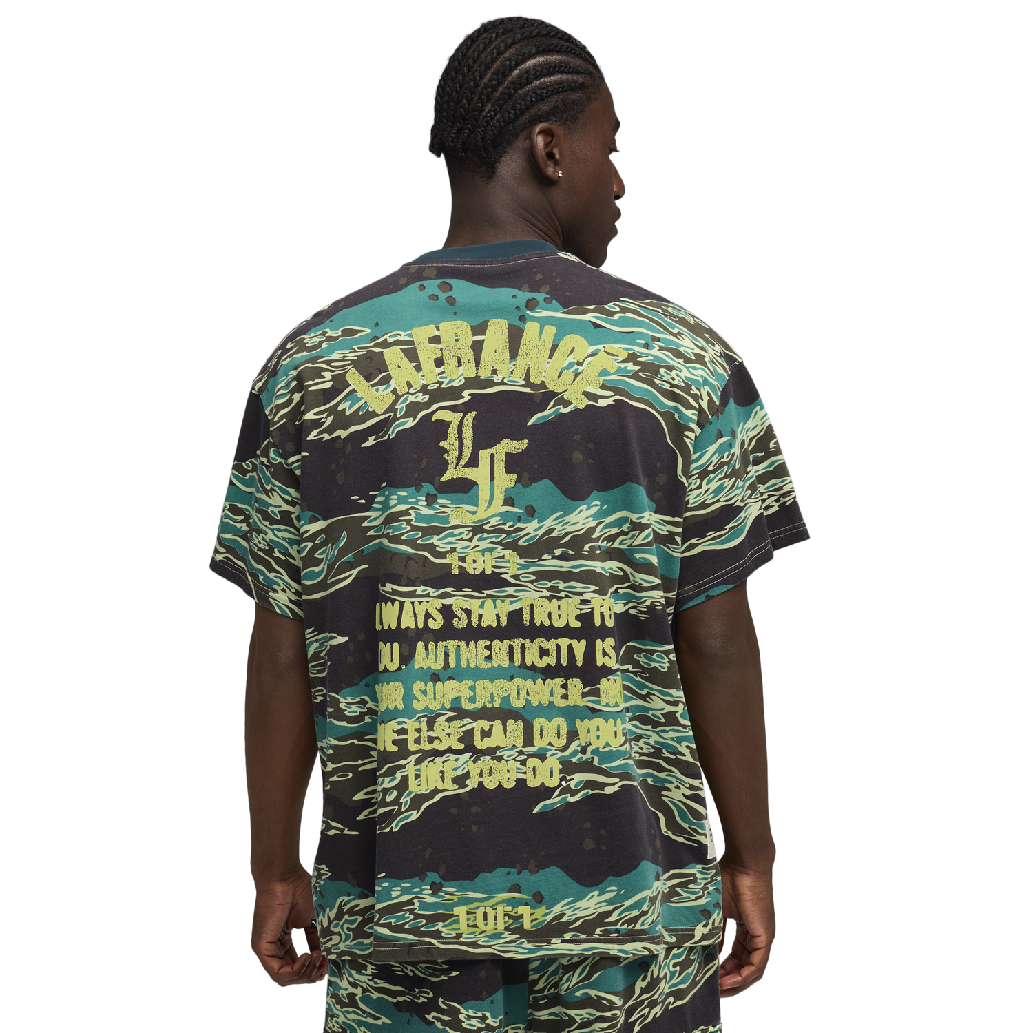 PUMA LaFrance Supply AOP T-Shirt - Men's - Green Terrain Aop/Brown