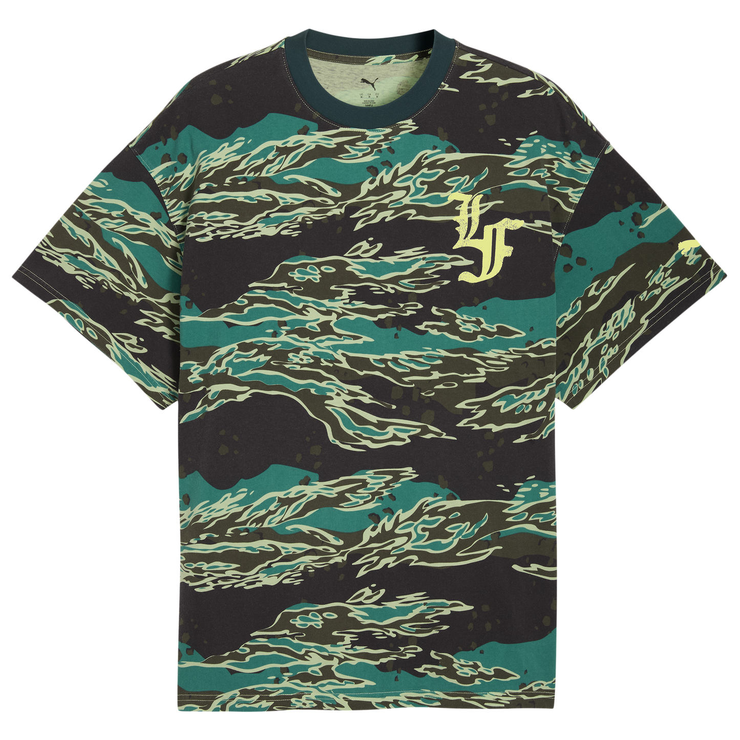 PUMA LaFrance Supply AOP T-Shirt - Men's - Green Terrain Aop/Brown