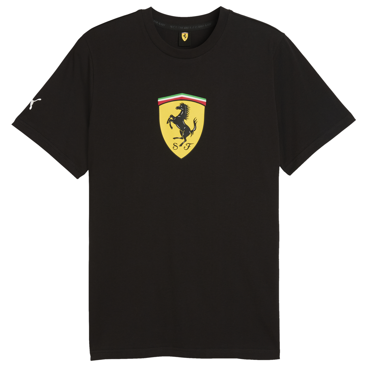 PUMA Ferrari Colored Shield Tee - Men's - Black