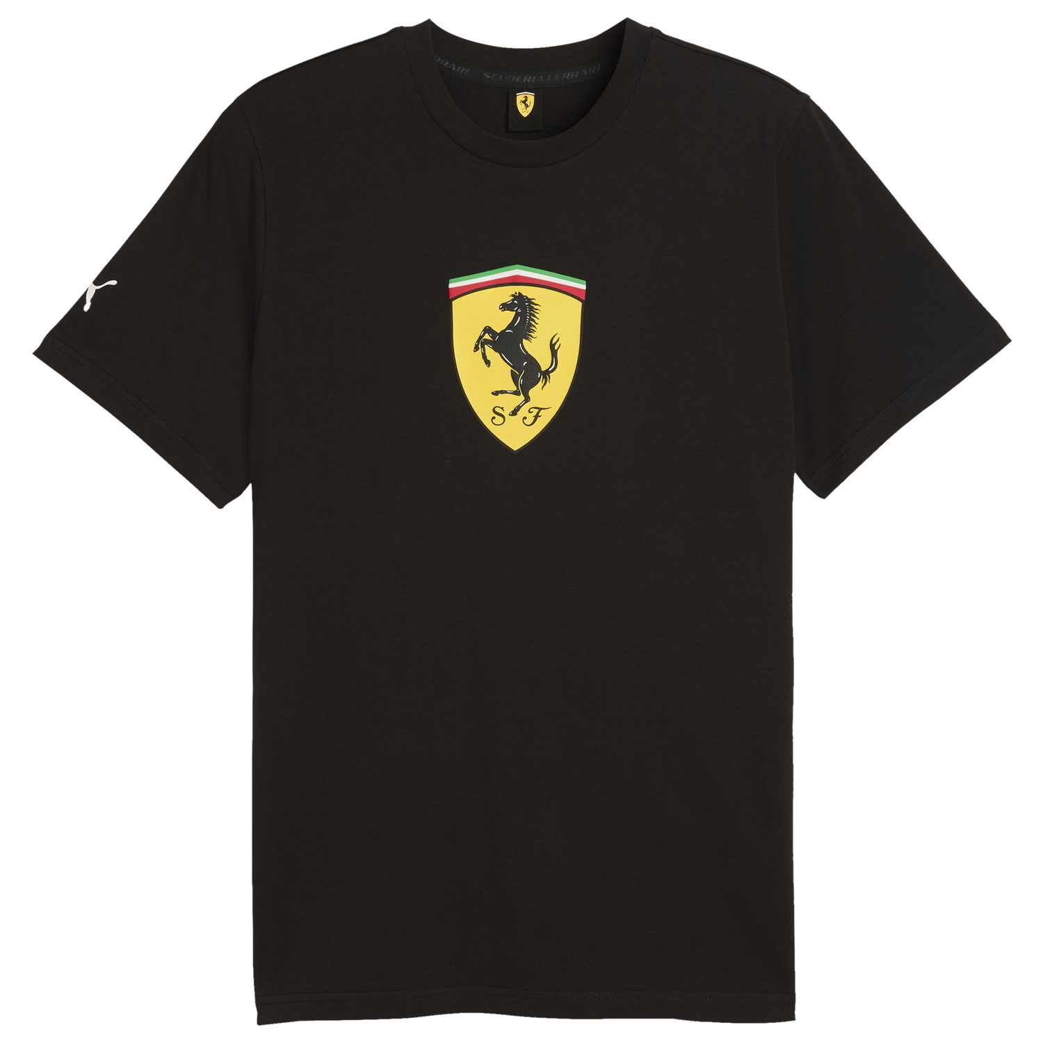 PUMA Ferrari Colored Shield Tee - Men's - Black