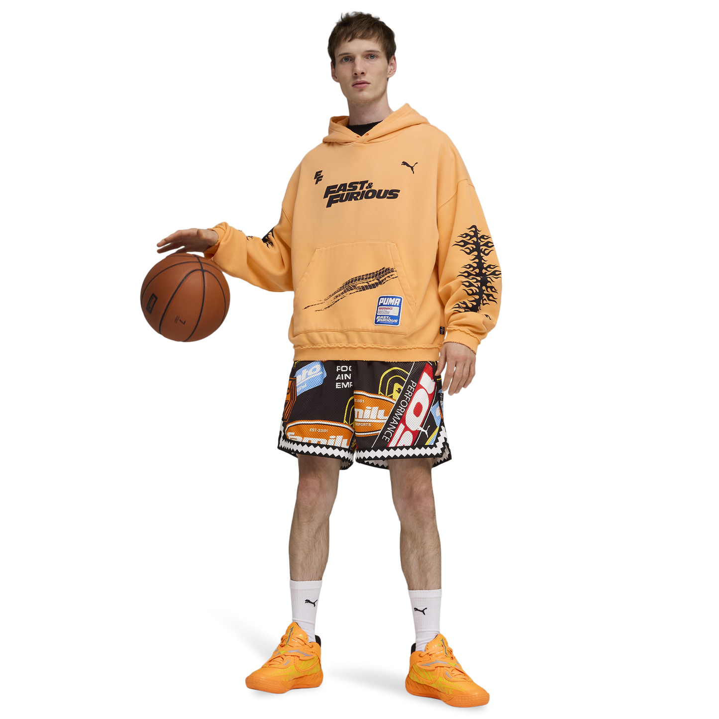 PUMA x Fast & Furious Hoodie - Men's - Black/Orange