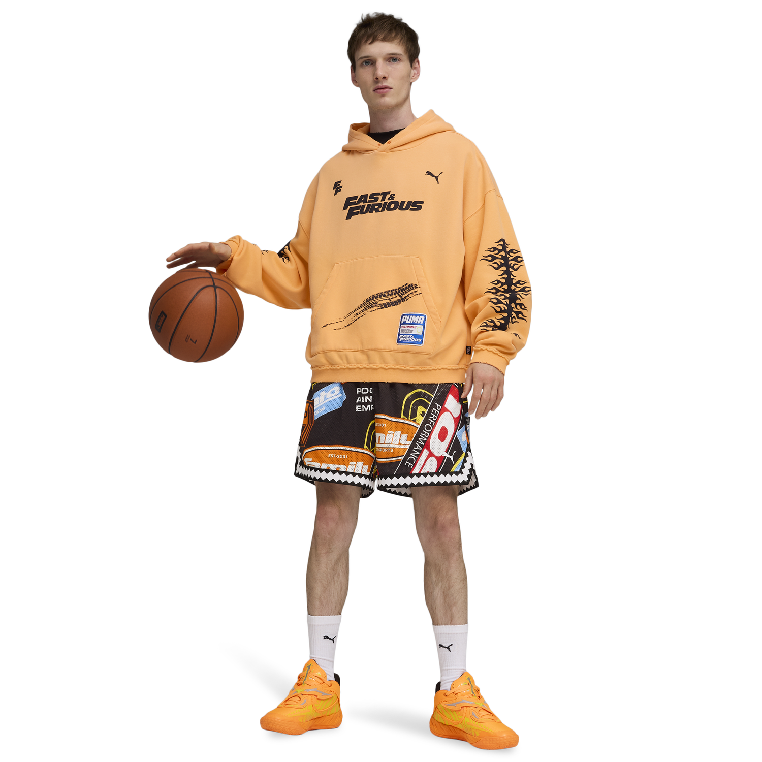 PUMA x Fast & Furious Hoodie - Men's - Black/Orange