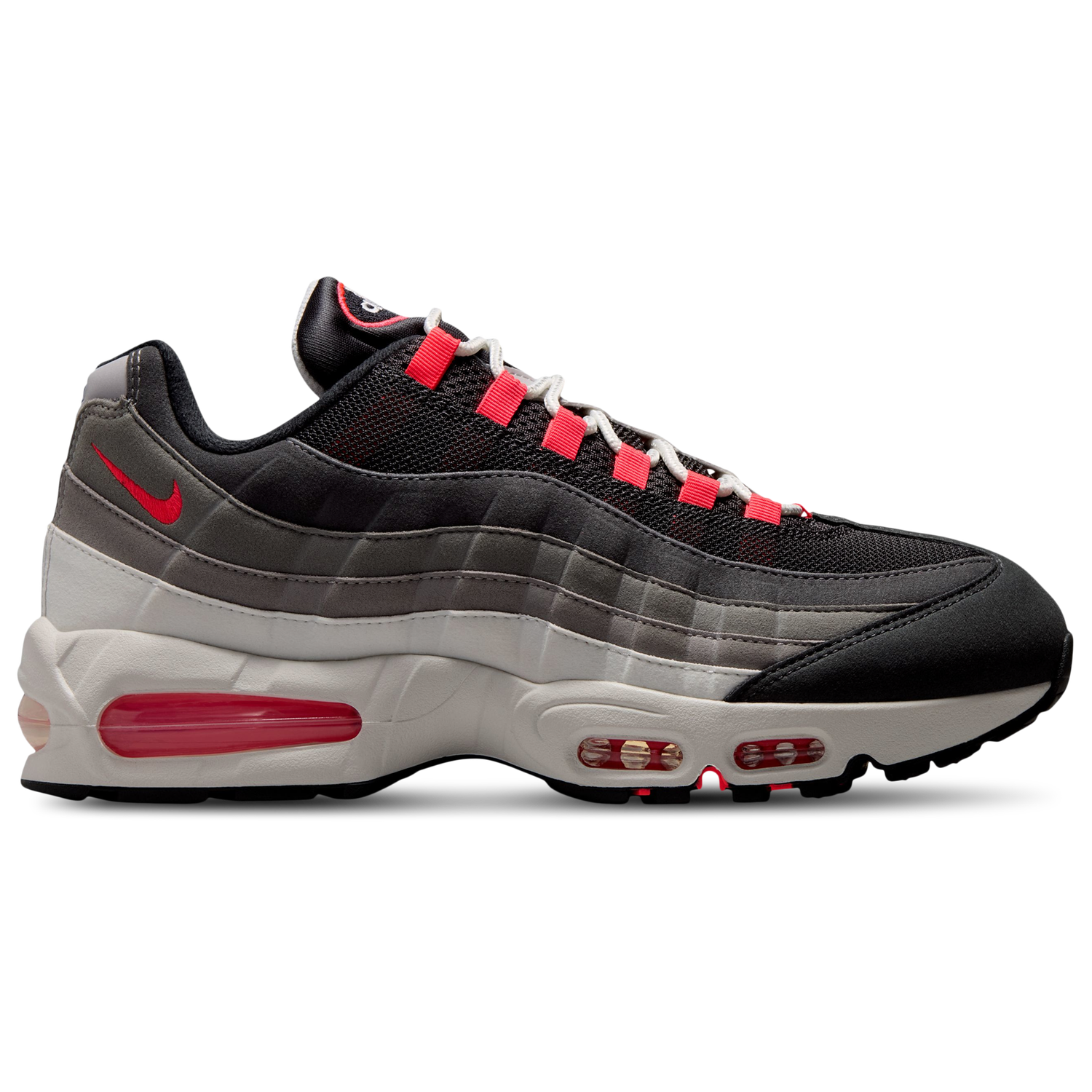 Nike Air Max 95 Big Bubble Premium - Men's - Gray/Red/Silver