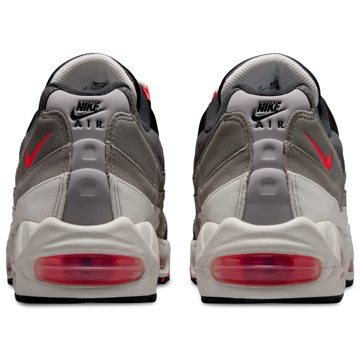 Nike Air Max 95 Big Bubble Premium - Men's - Gray/Red/Silver