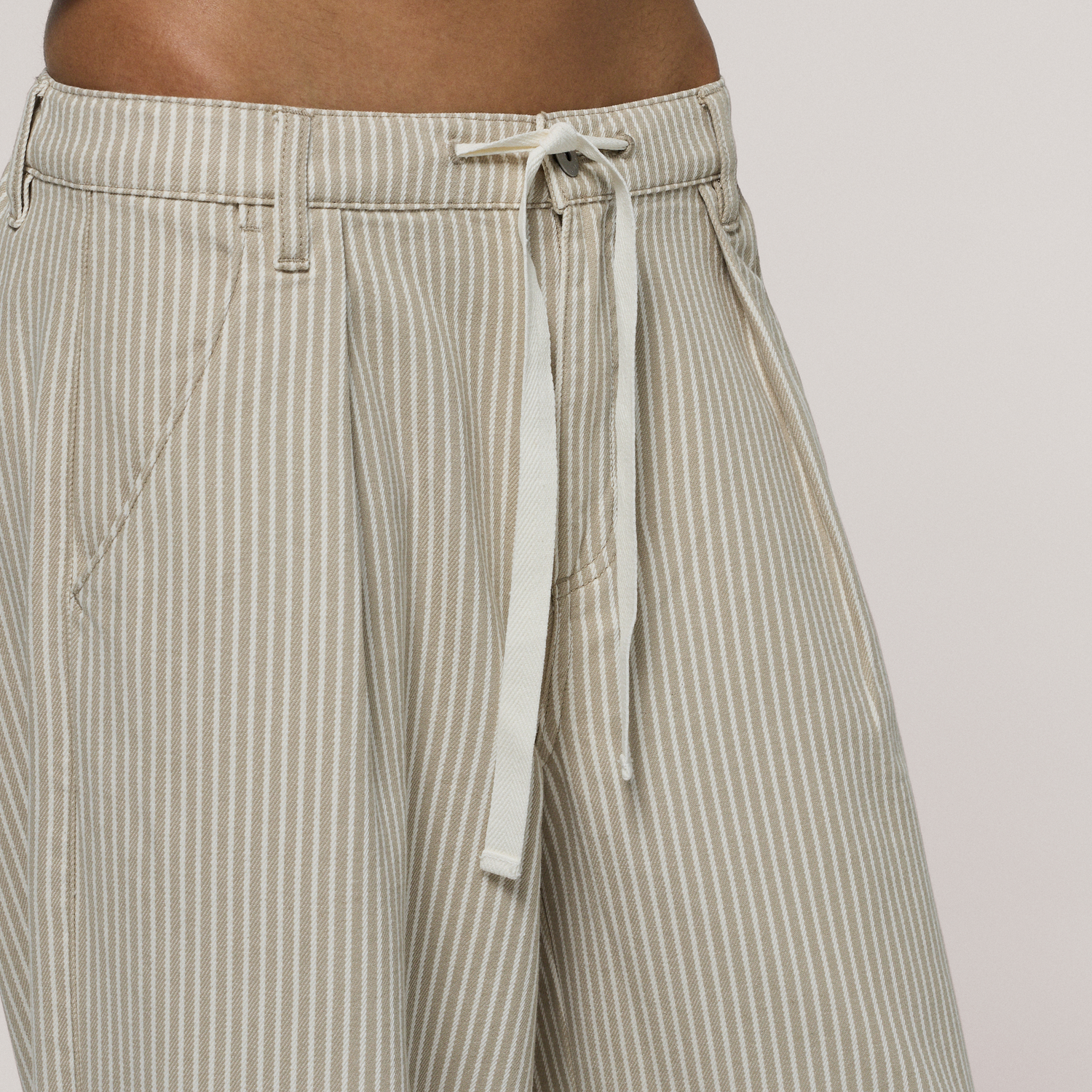 Cozi Drapey Pants - Women's - Stripe Print/Pure Cashmere