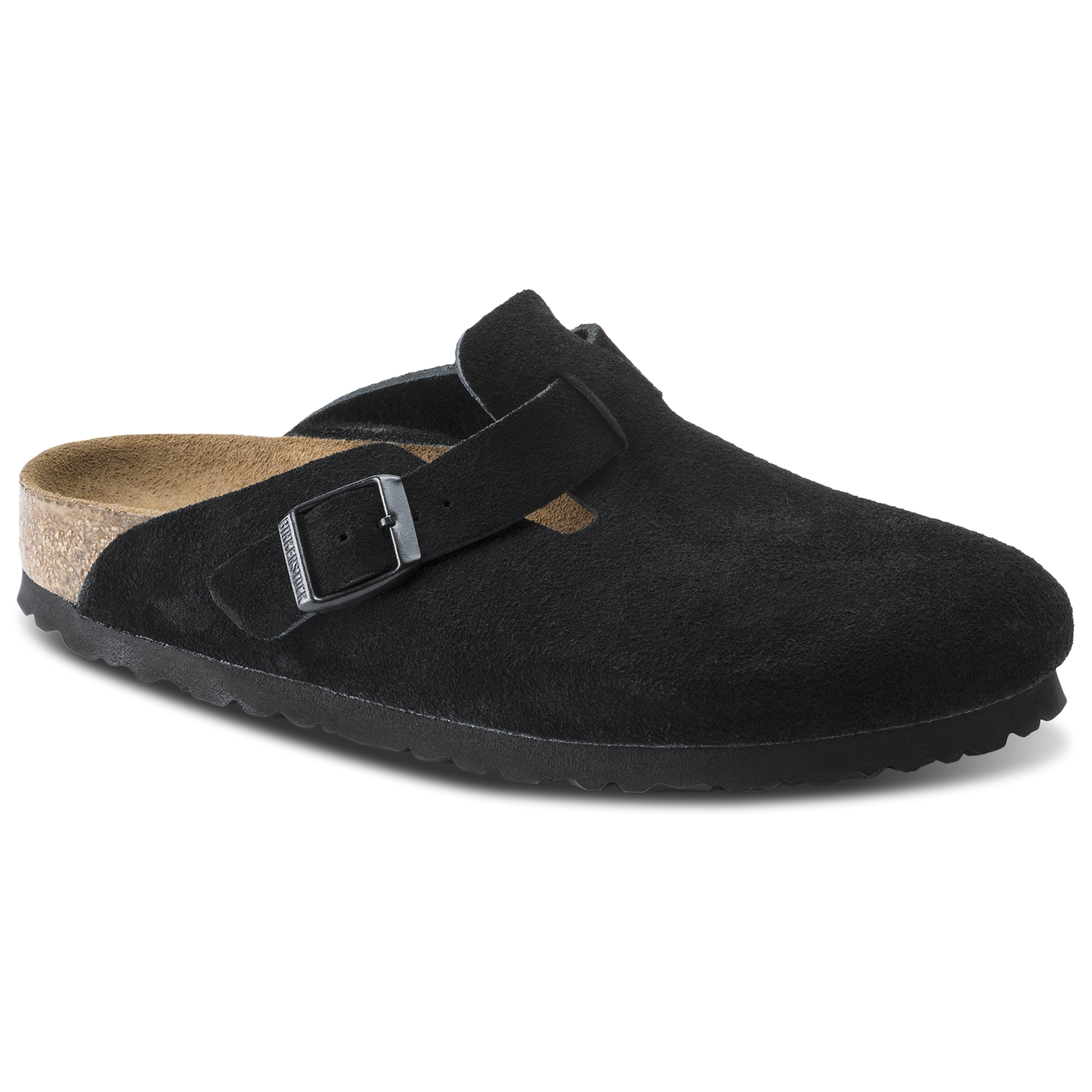 Birkenstock Boston Soft Footbed Suede - Men's - Black/Black