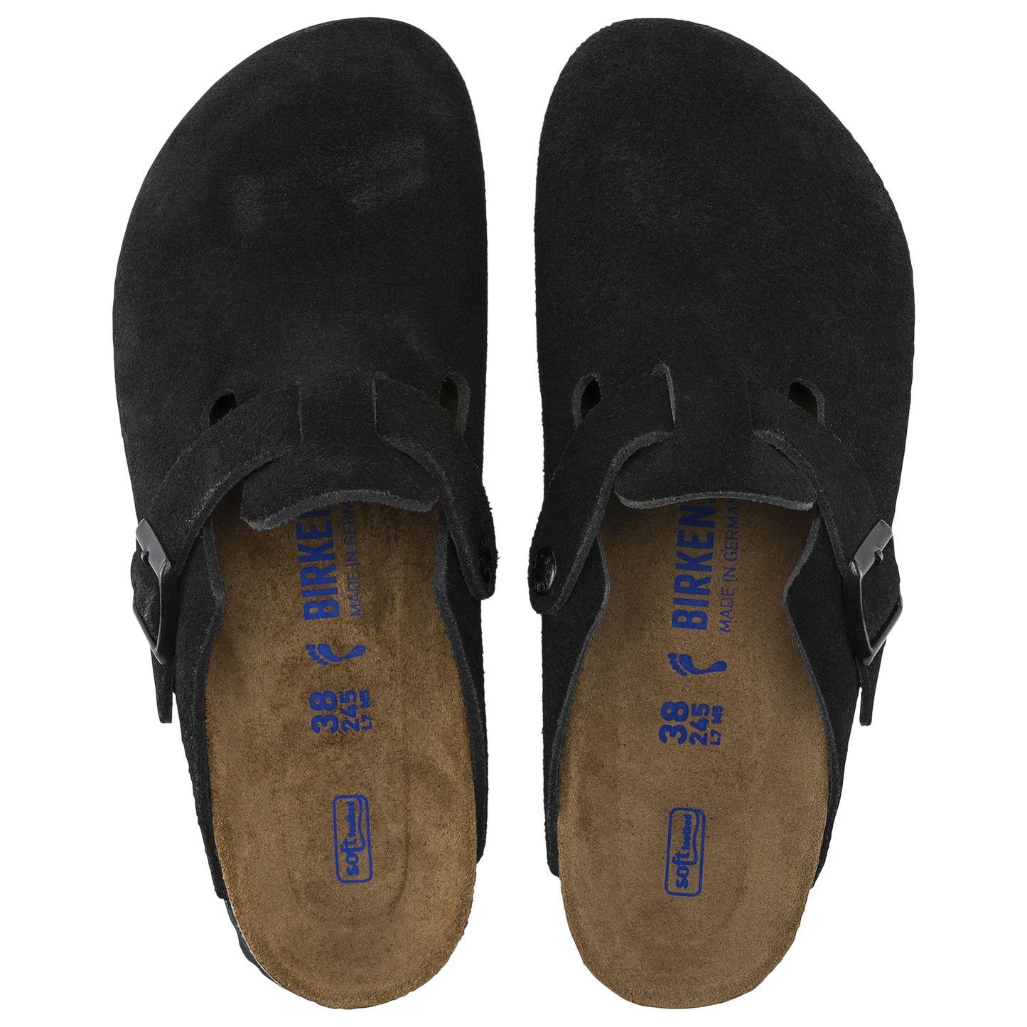 Birkenstock Boston Soft Footbed Suede - Men's - Black/Black