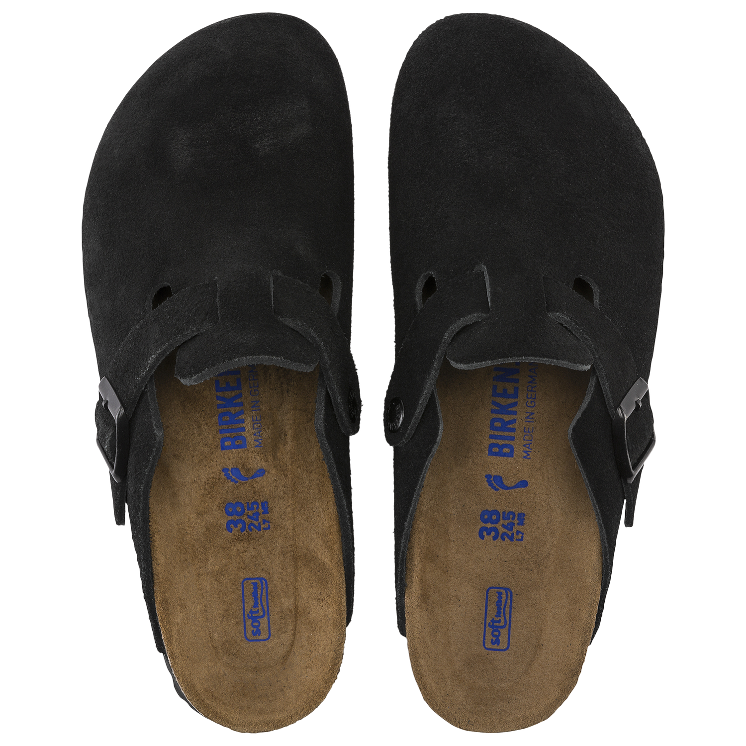 Birkenstock Boston Soft Footbed Suede - Men's - Black/Black