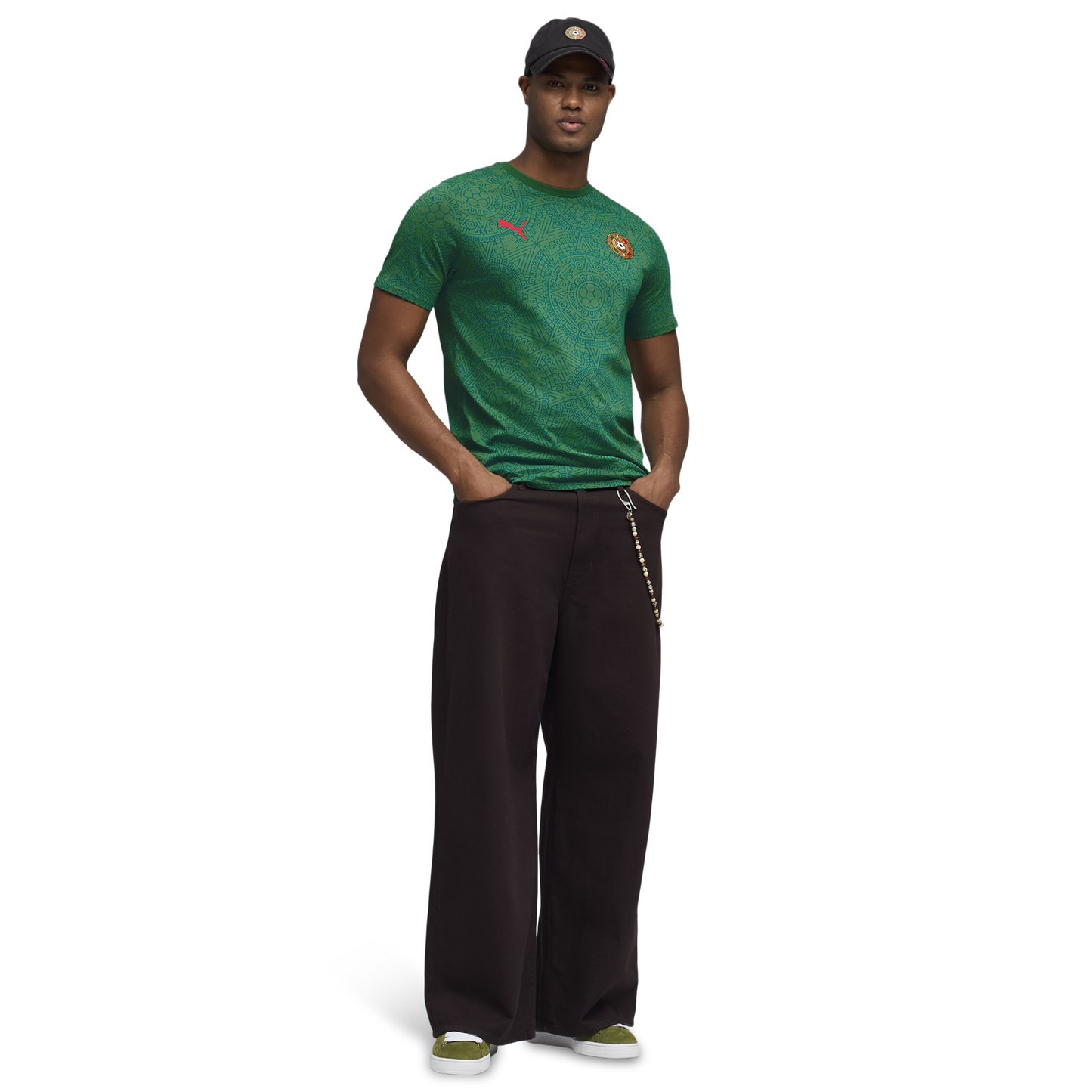 PUMA Fanpack Mexico Graphic Tee - Men's - Archive Green/Red