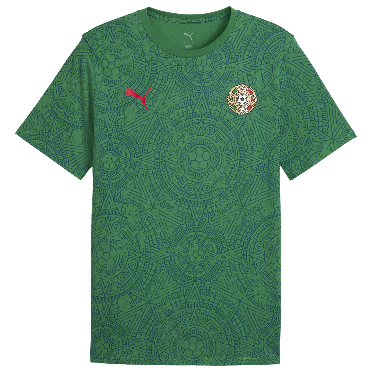 PUMA Fanpack Mexico Graphic Tee - Men's - Archive Green/Red