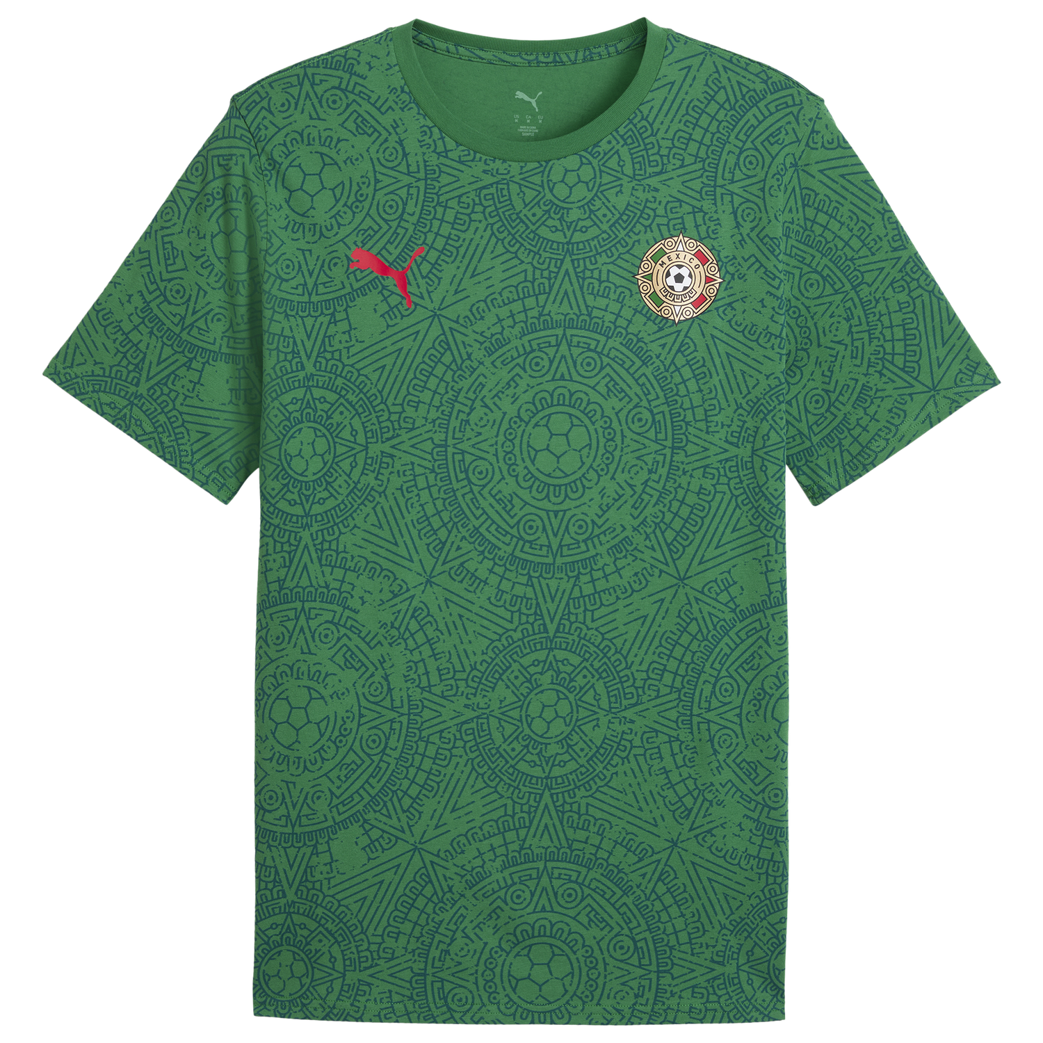 PUMA Fanpack Mexico Graphic Tee - Men's - Archive Green/Red