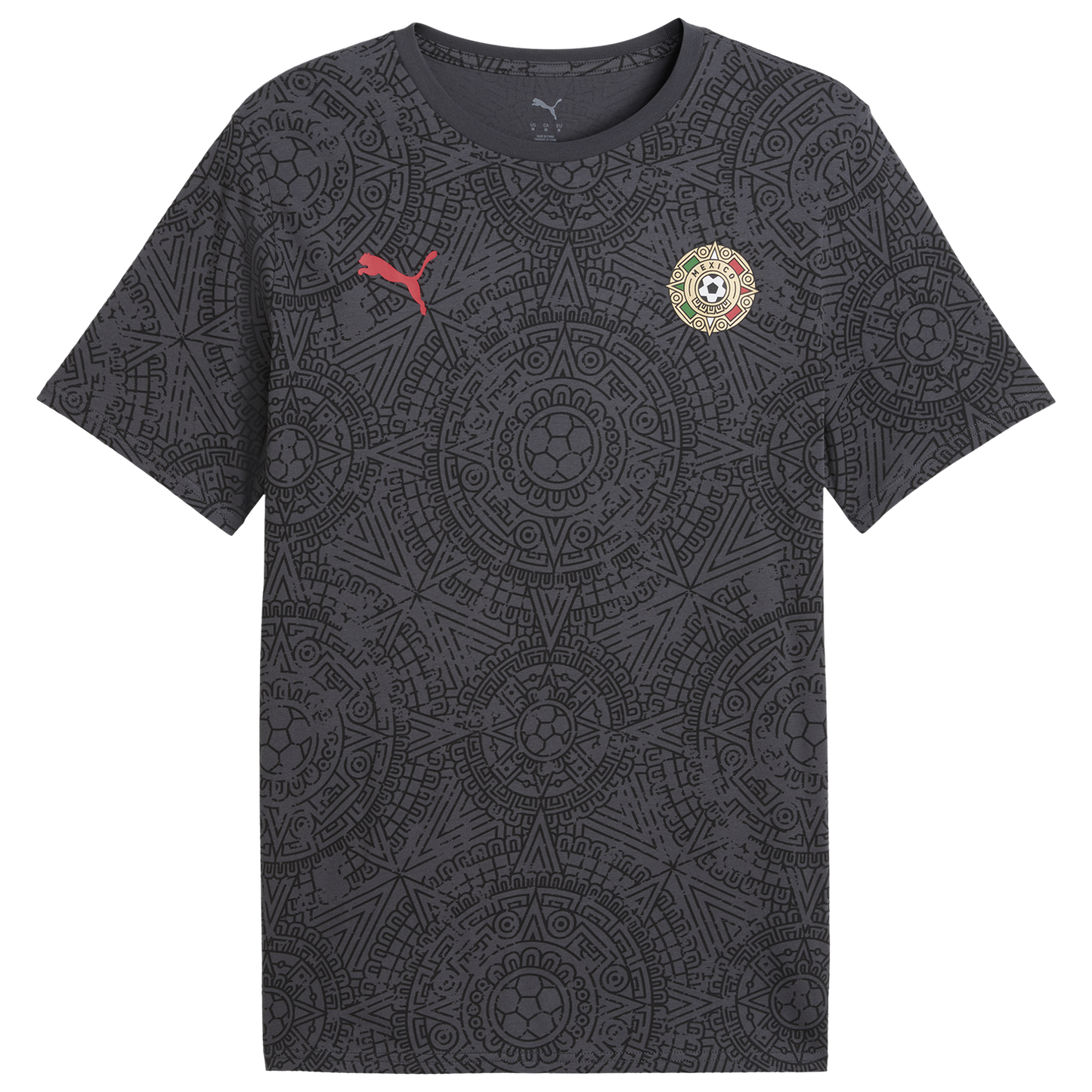 PUMA Fanpack Mexico Graphic Tee - Men's - Black/Red