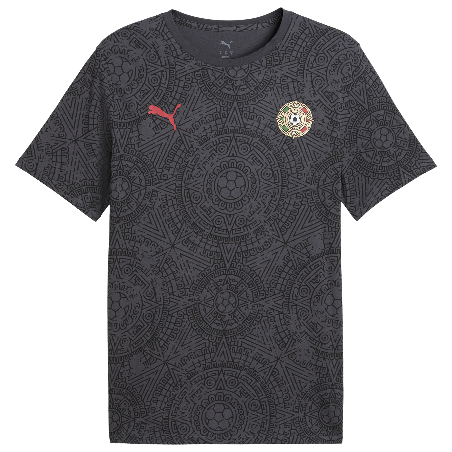 PUMA Fanpack Mexico Graphic Tee - Men's - Black/Red