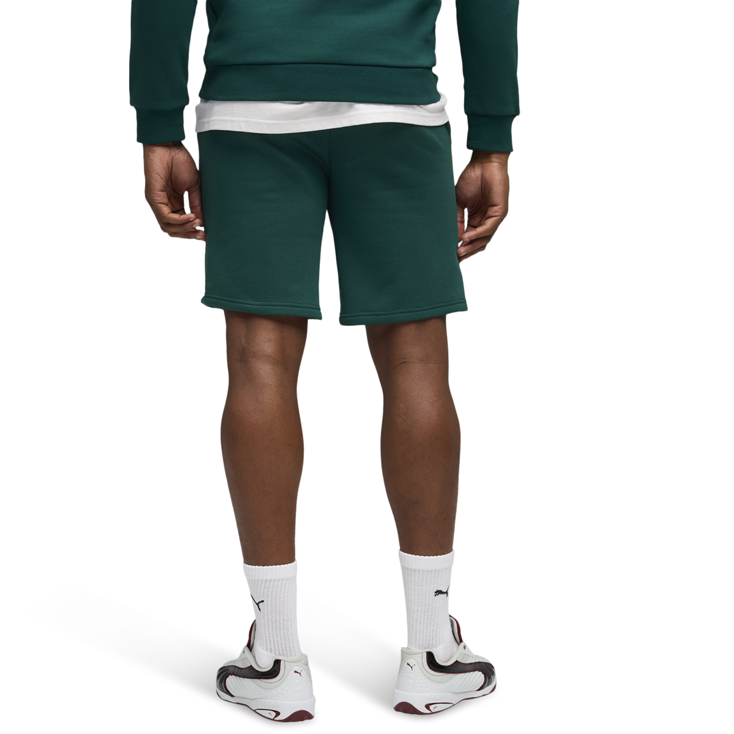 PUMA Fanpack Mexico Sweat Shorts - Men's - Varsity Green/White