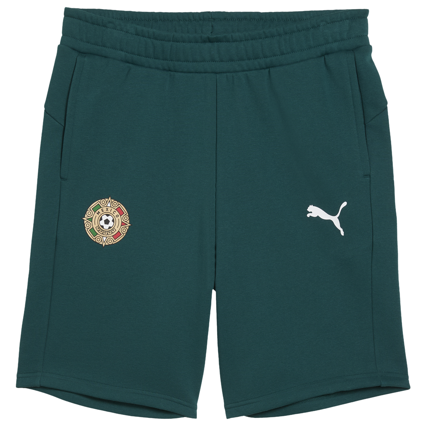 PUMA Fanpack Mexico Sweat Shorts - Men's - Varsity Green/White