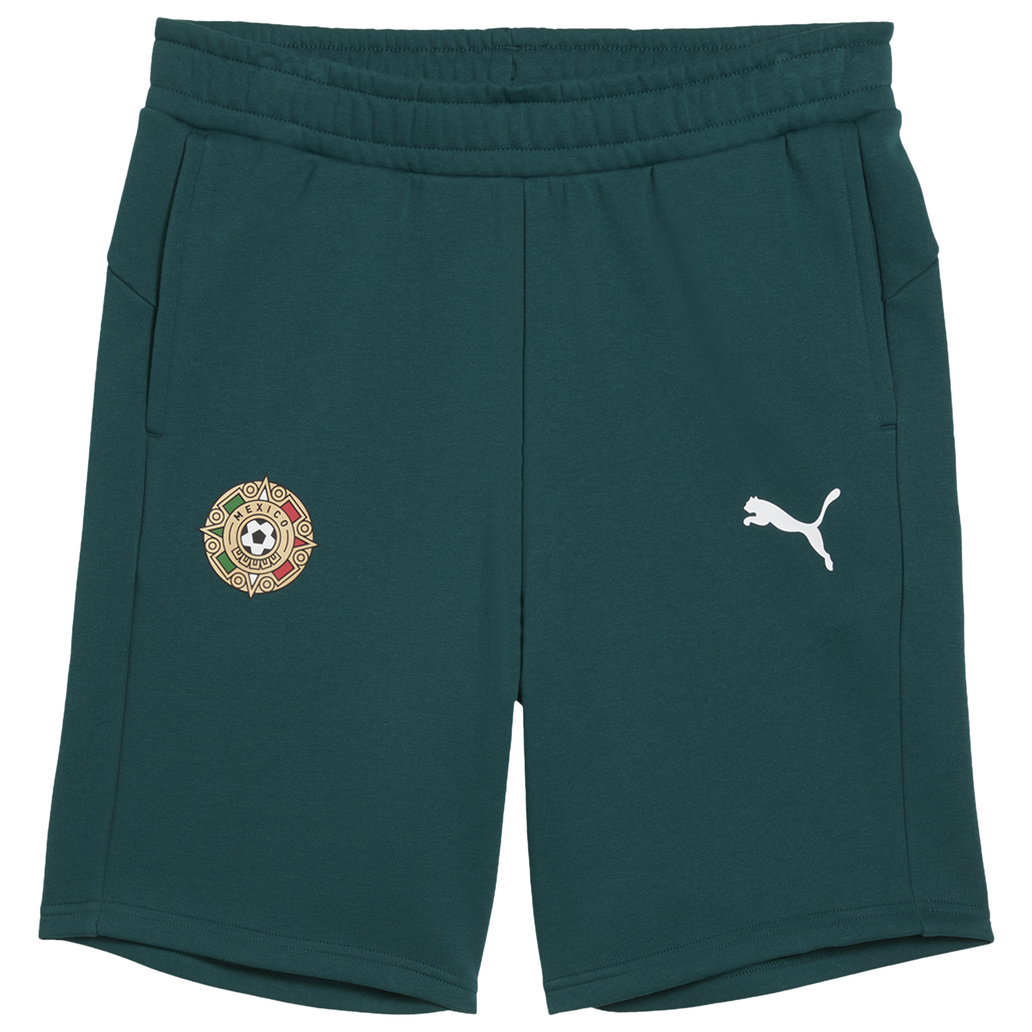 PUMA Fanpack Mexico Sweat Shorts - Men's - Varsity Green/White