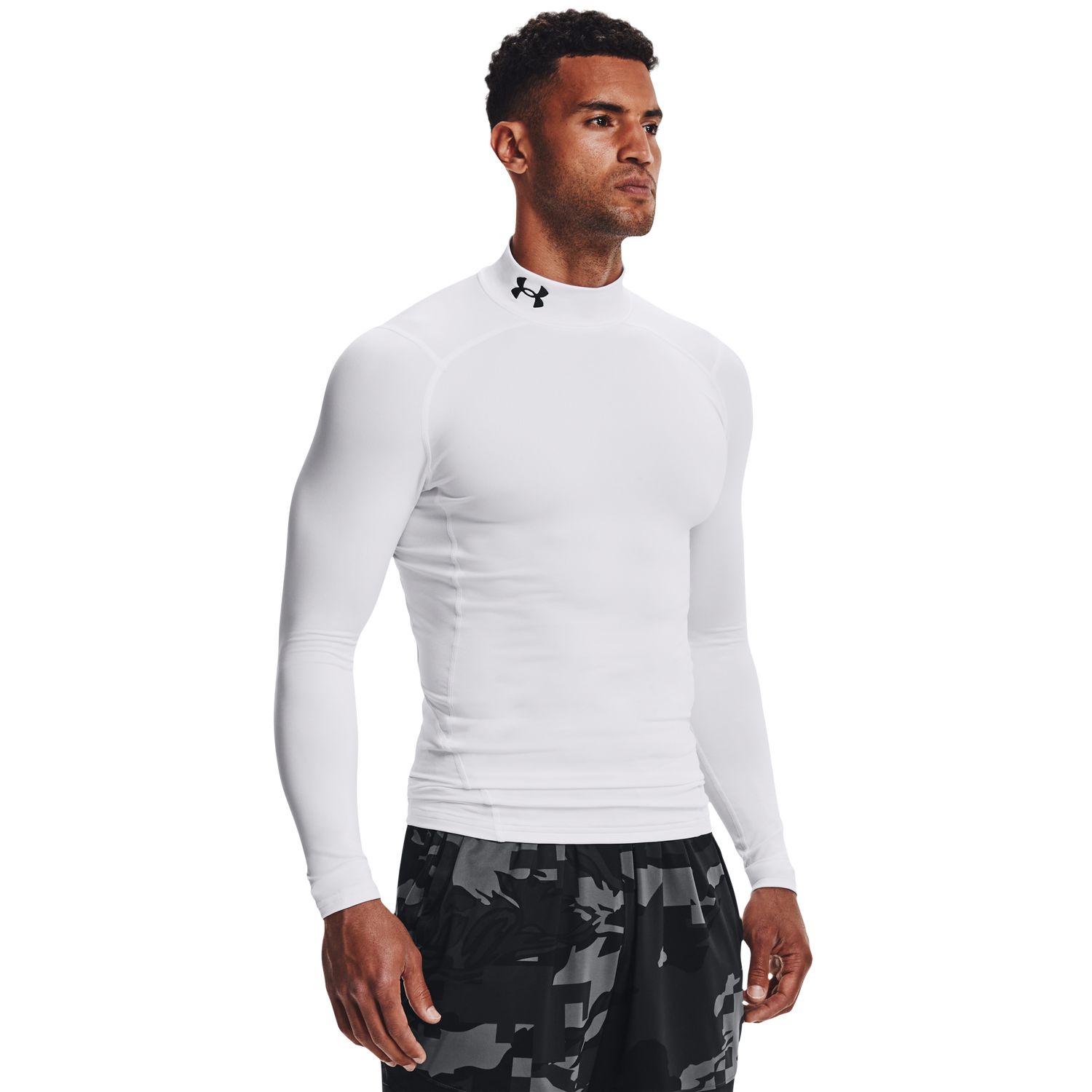Under Armour CG Armour Comp Mock - Men's - White/Black