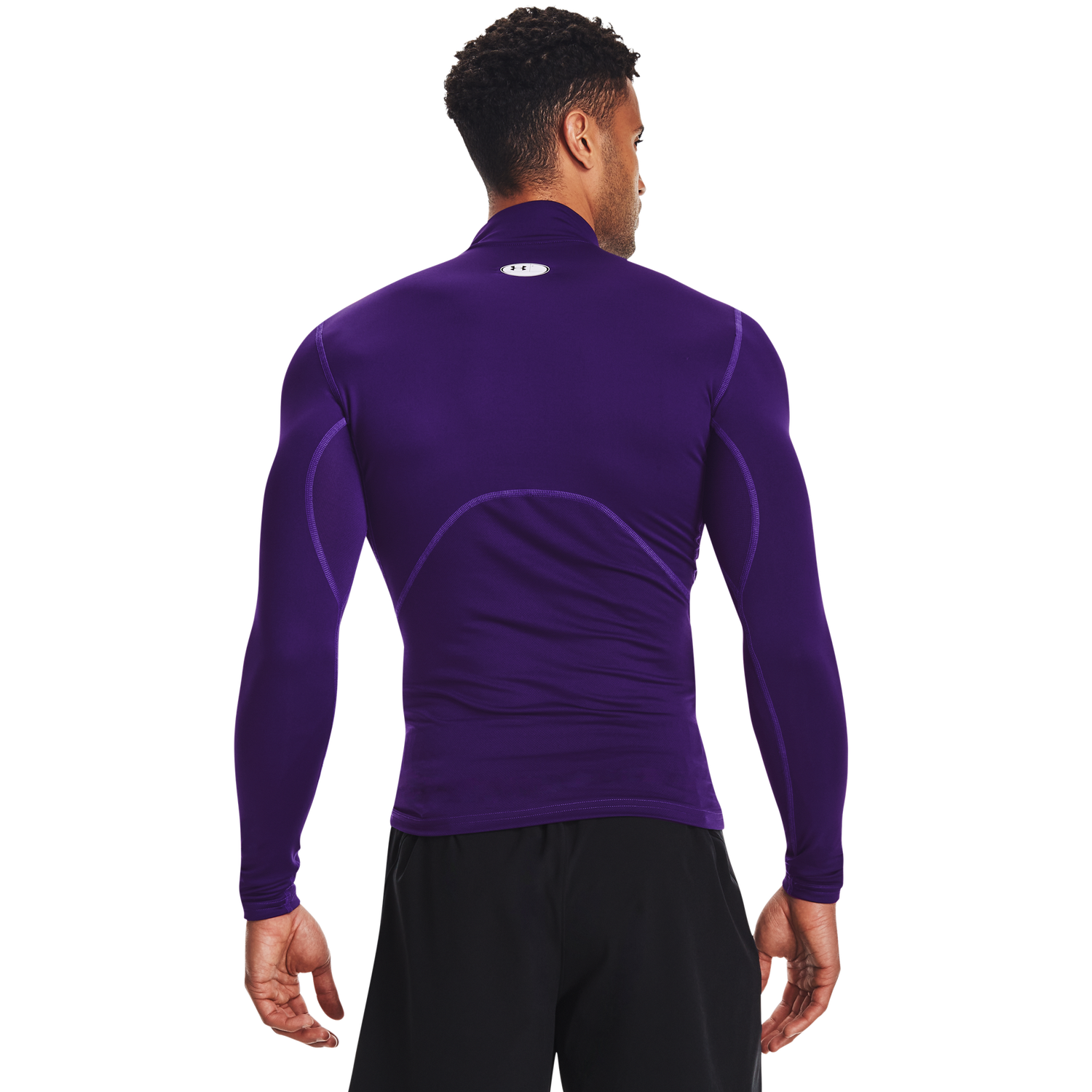 Under Armour CG Armour Comp Mock - Men's - White/Purple