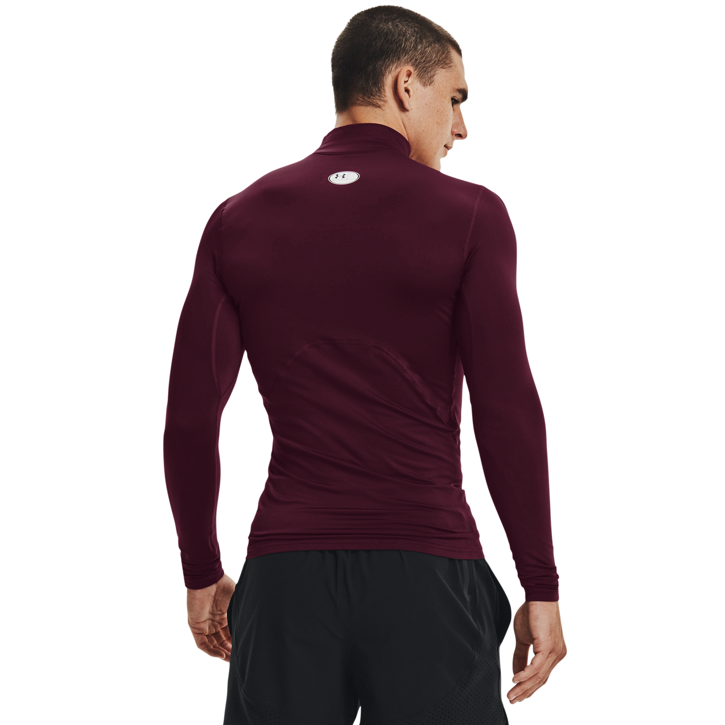Under Armour CG Armour Comp Mock - Men's - White/Maroon