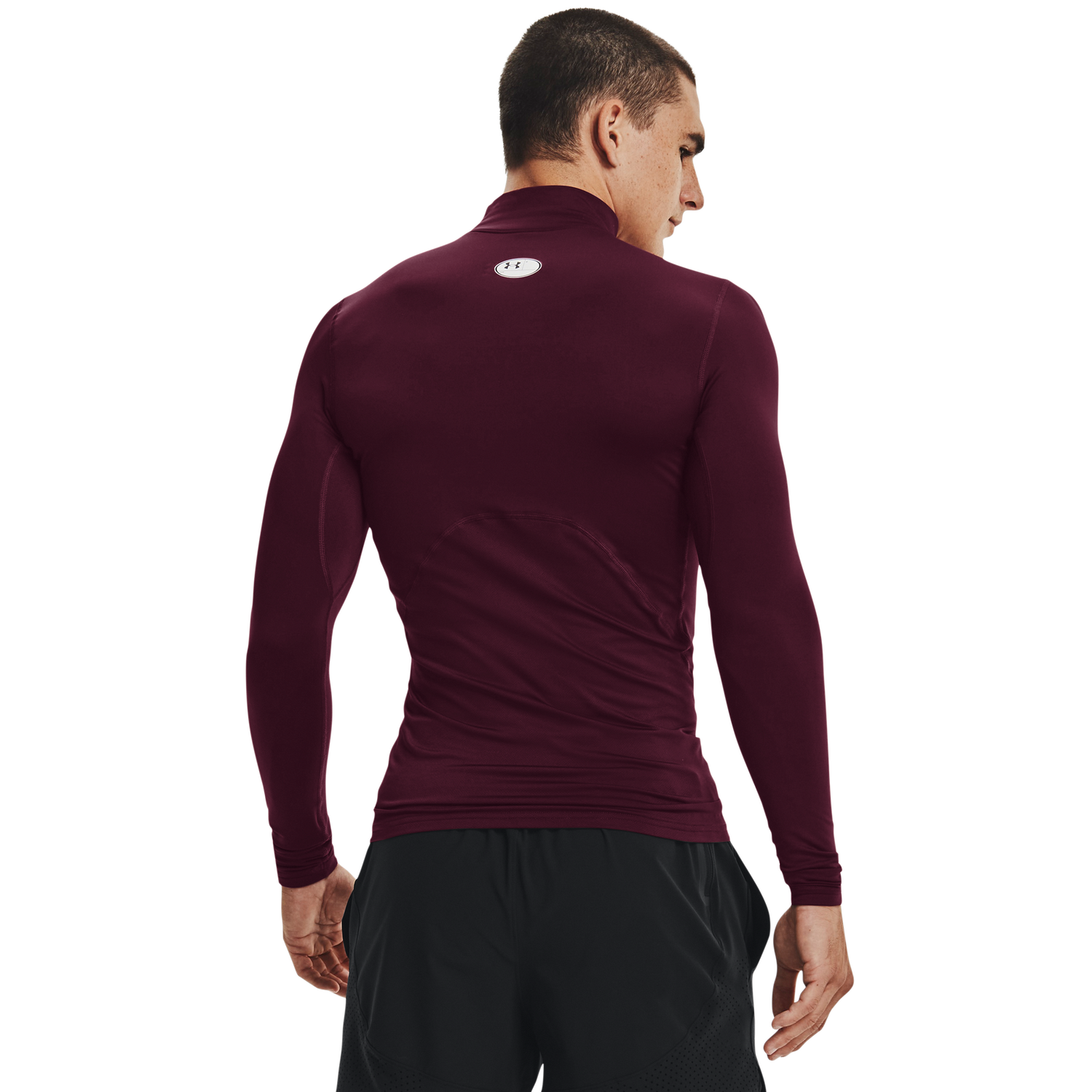 Under Armour CG Armour Comp Mock - Men's - White/Maroon