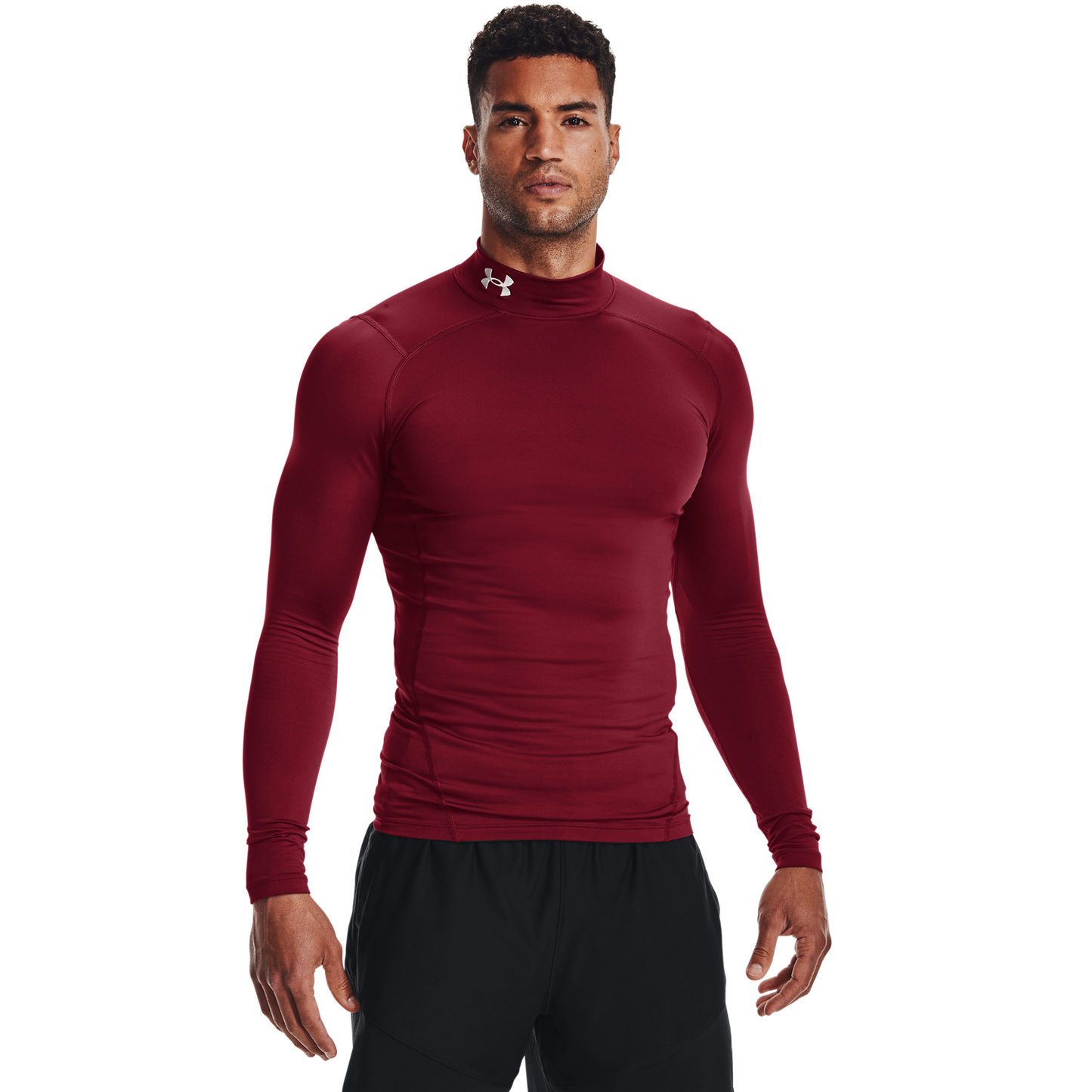 Under Armour CG Armour Comp Mock - Men's - Cardinal/White