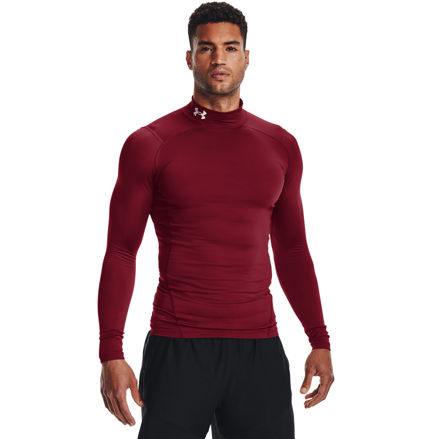 Under Armour CG Armour Comp Mock - Men's - Cardinal/White