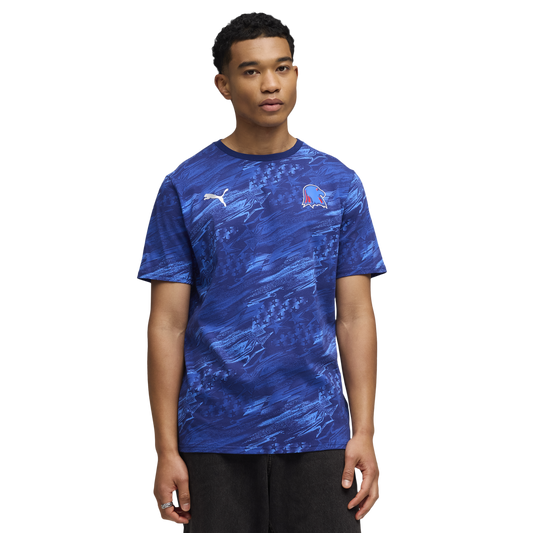 PUMA Usa Passion Aop Tee - Men's - Elektro Blue/Bluemazing