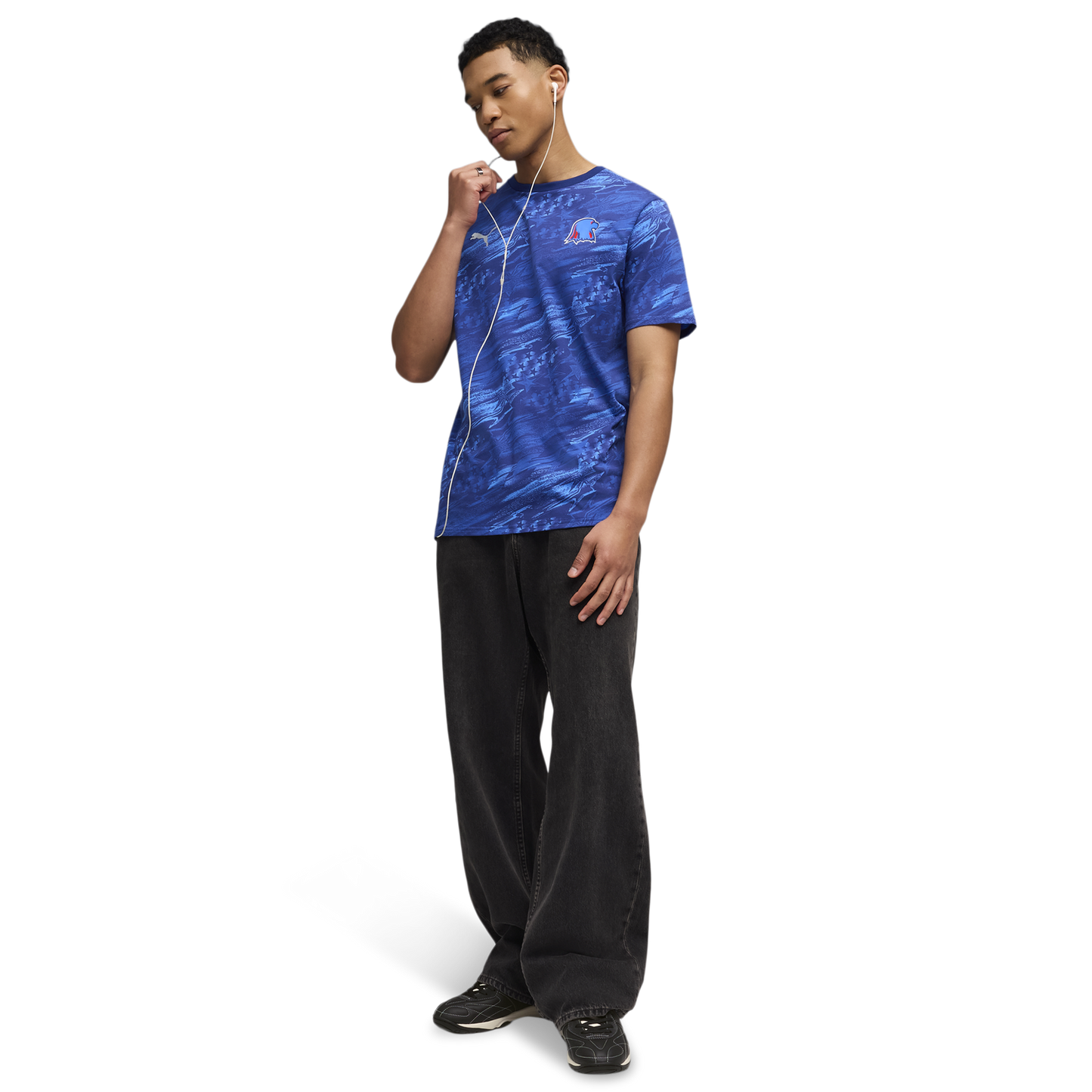 PUMA Usa Passion Aop Tee - Men's - Elektro Blue/Bluemazing