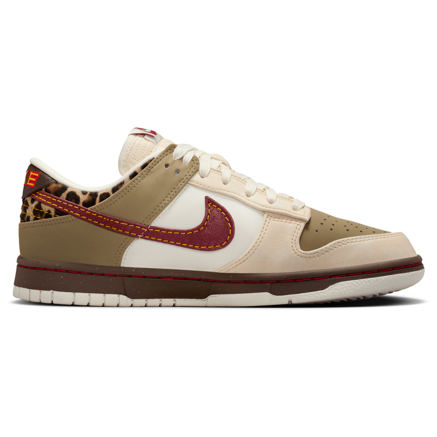 Nike Dunk Low NA29 - Women's - Khaki/Team Red/Baroque Brown