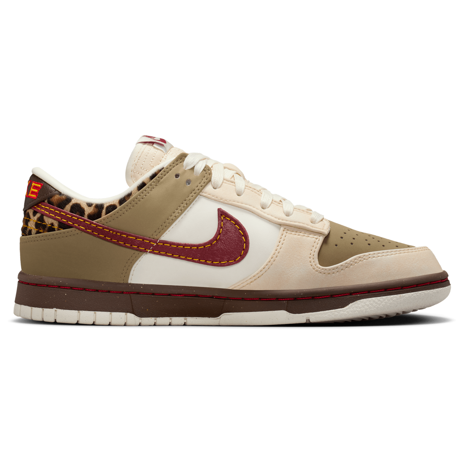 Nike Dunk Low NA29 - Women's - Khaki/Team Red/Baroque Brown
